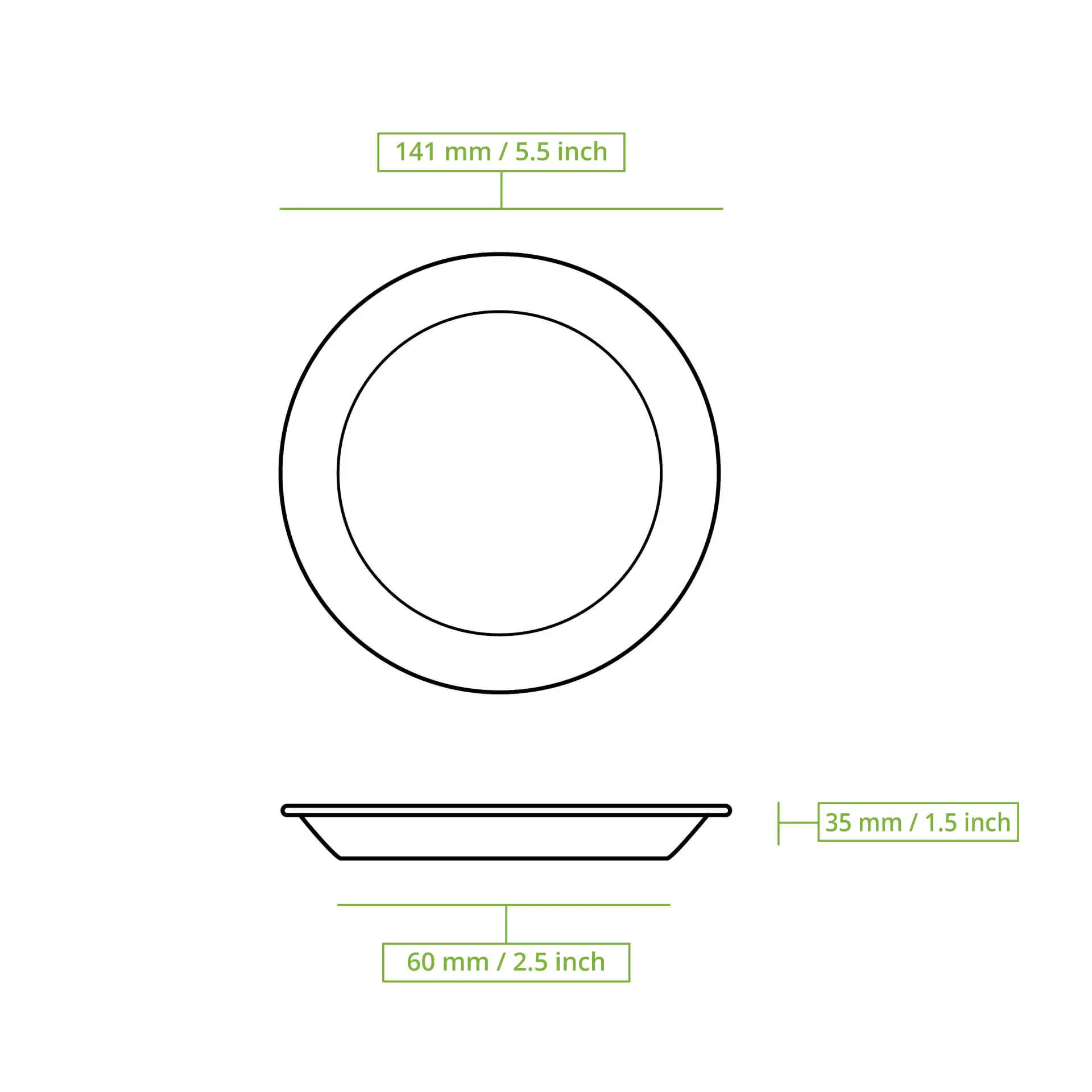 Assiette en feuille de palmier "Palmware®" Ø 14 cm, profonde, ronde, avec bord Assiette en feuille de palmier "Palmware®" Ø 14 cm, profonde, ronde, avec bord
