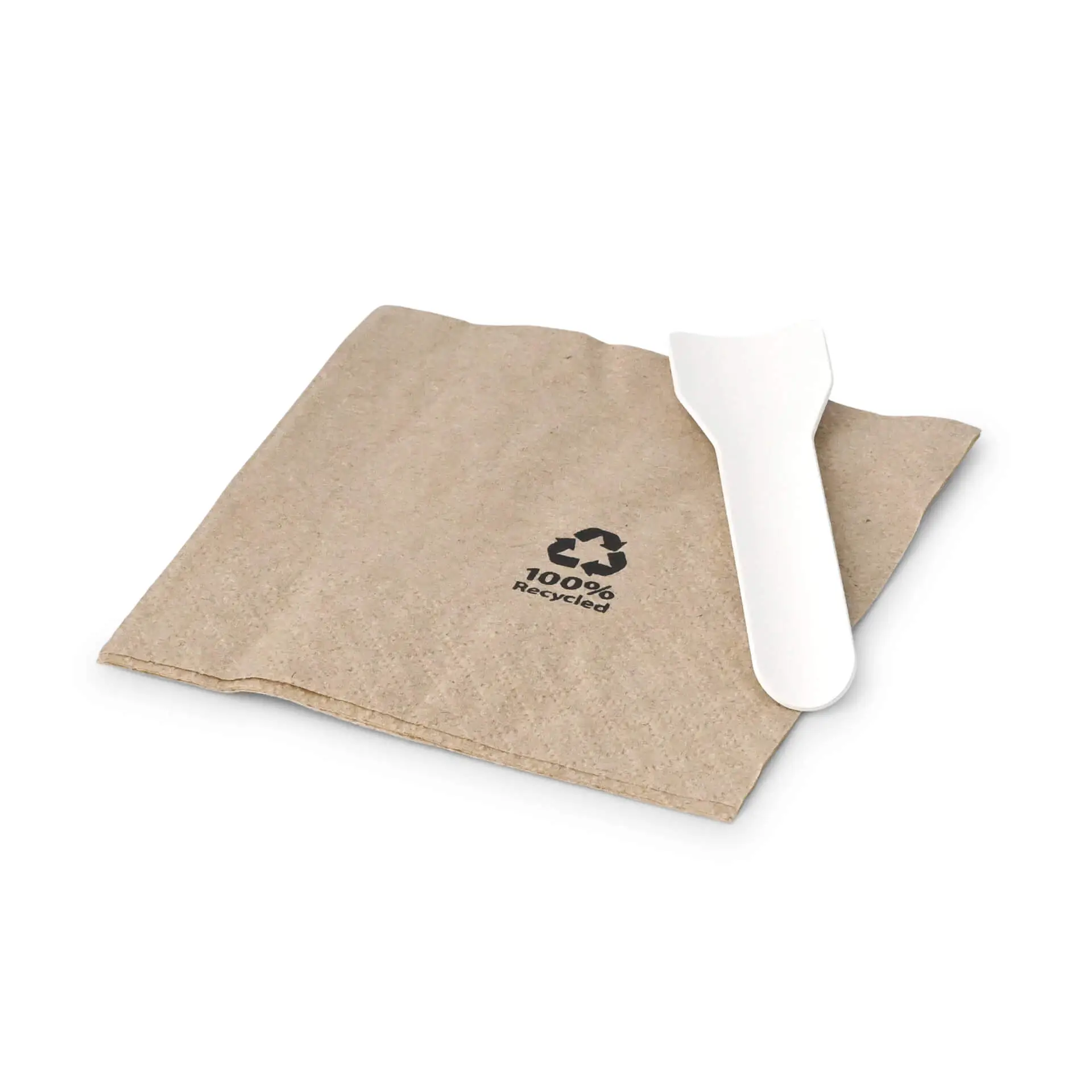 Serviette en papier recyclé écru, 2 couches, 1/4 pliage, 20x20 cm dse028111-cocktail-servietten-aus-recyceltem-papier-20-x-20-cm-2-lagig-14-falz-ungebleicht-4