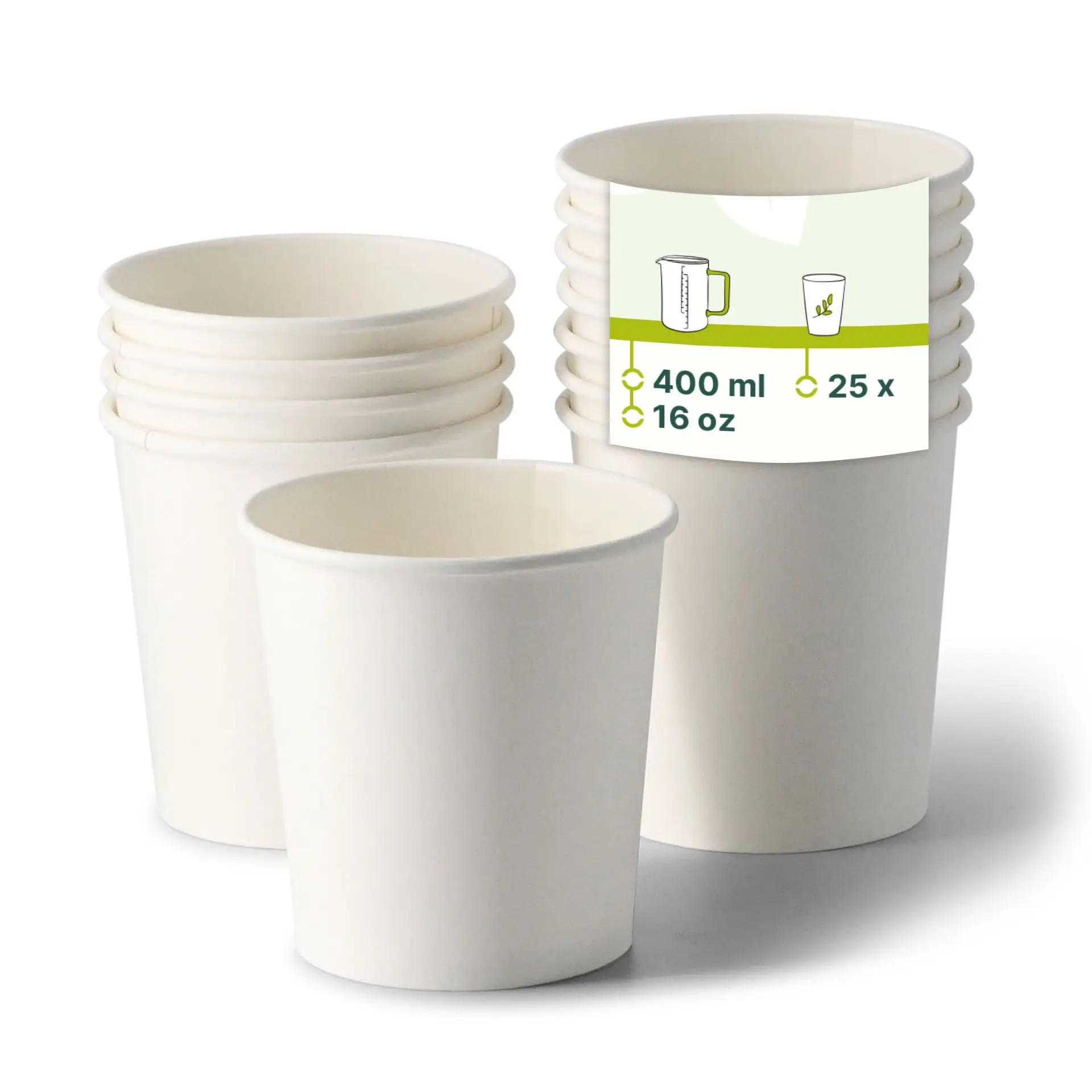 Pot à soupe à emporter en carton (Premium) 400 ml / 16 oz, Ø 95 mm, blanc Pot à soupe à emporter en carton (Premium) 400 ml / 16 oz, Ø 95 mm, blanc