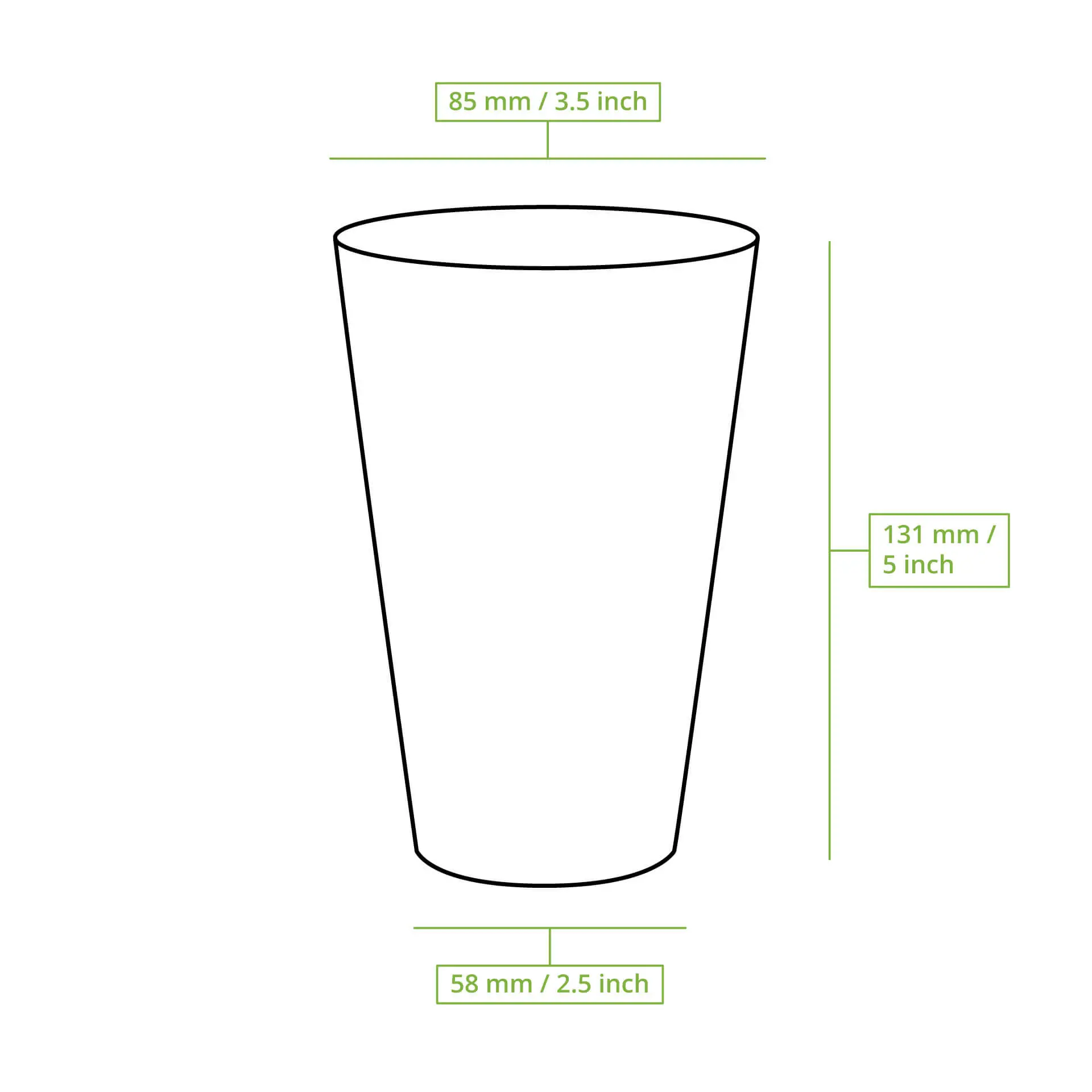 Gobelet plastique réutilisable transparent 40 cl, Ø 85mm, PP Gobelet plastique réutilisable transparent 40 cl, Ø 85mm, PP