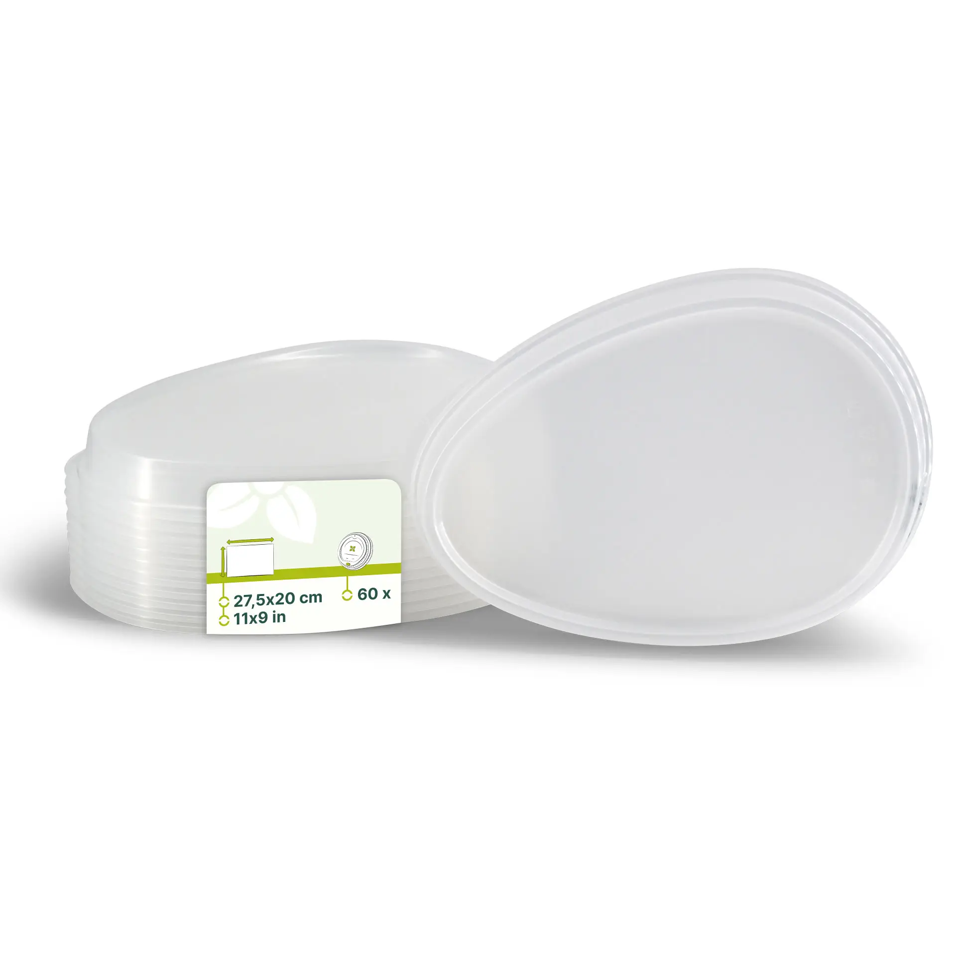 Couvercle réutilisable "merways Plate" 27,5 x 20 x 3 cm, PP, transparent Couvercle réutilisable "merways Plate" 27,5 x 20 x 3 cm, PP, transparent