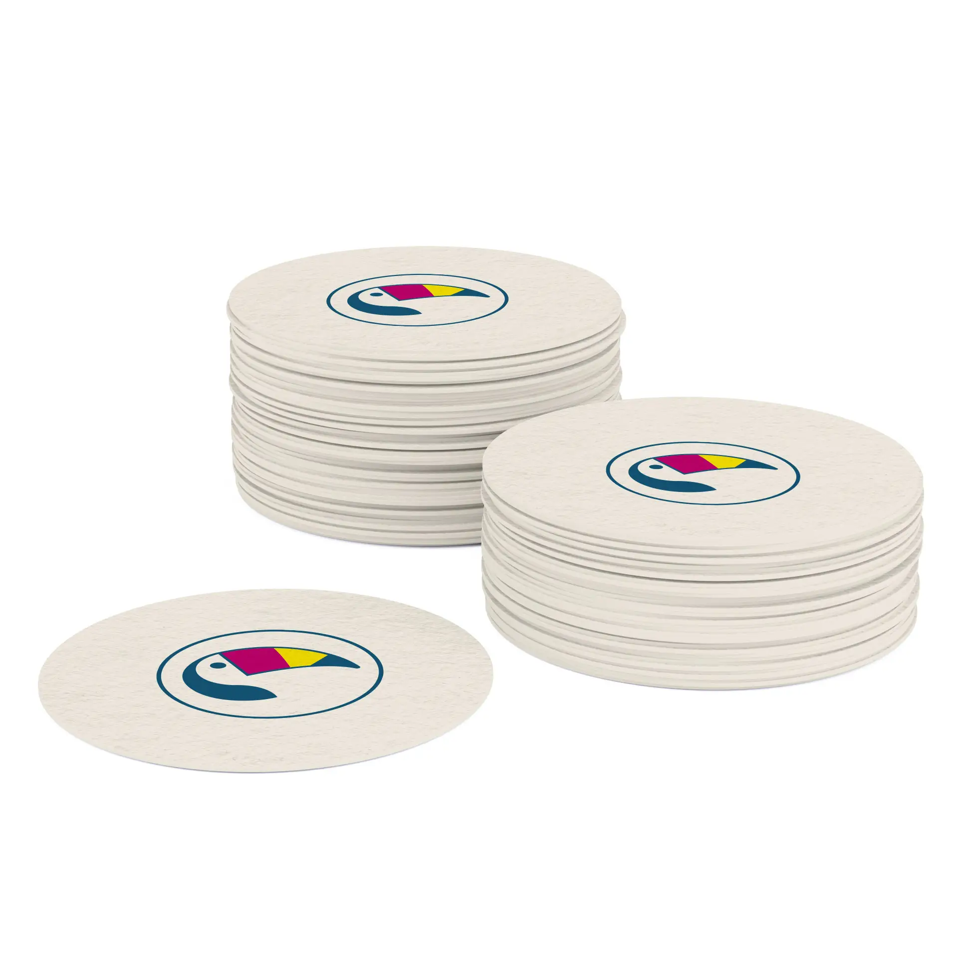 Sous-bock imprimé / dessous de verre, 10 cm, rond