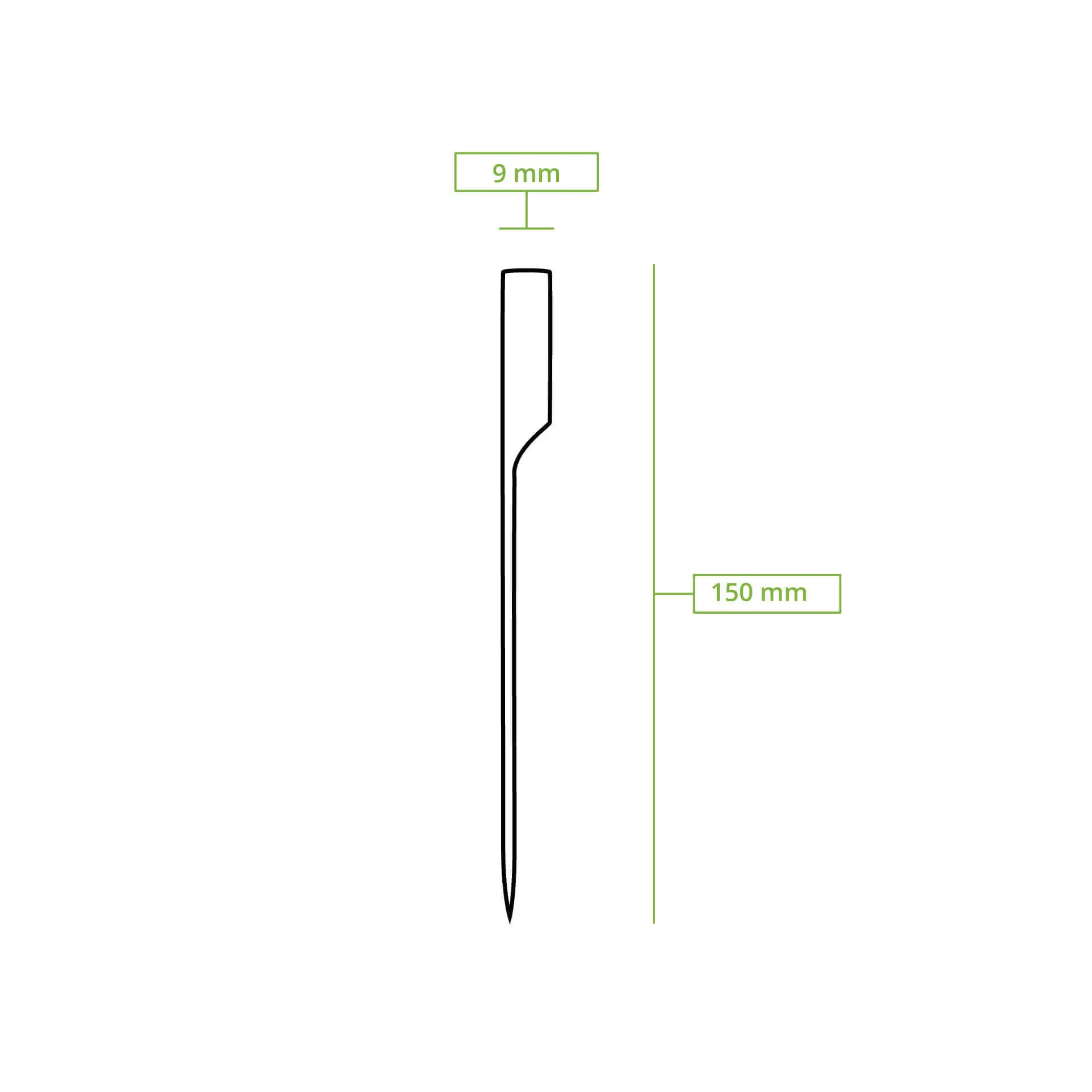 Pic en bambou type golf 15 cm, non traité Pic en bambou type golf 15 cm, non traité