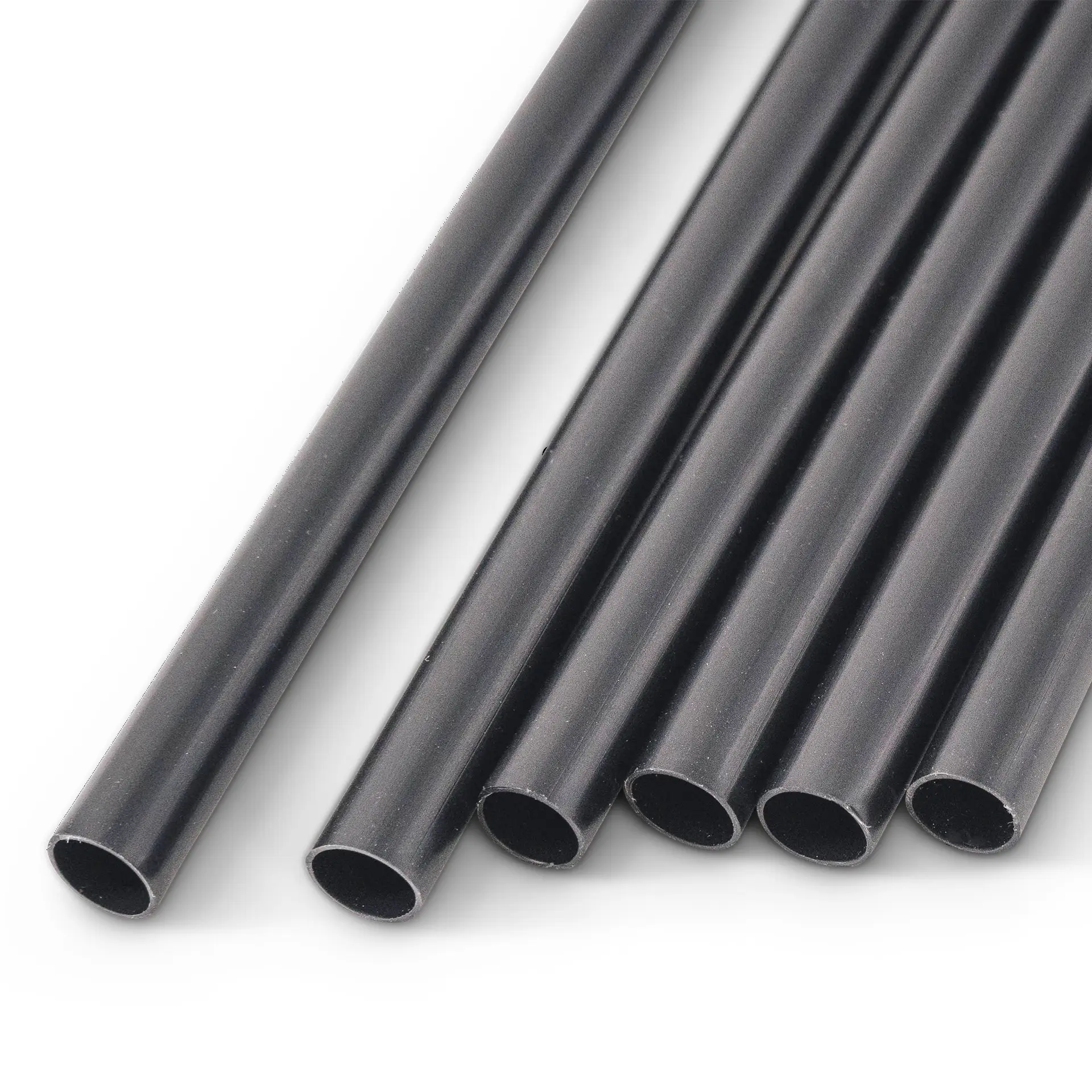 Pailles réutilisables 22 cm, Ø 0,7 cm, noires