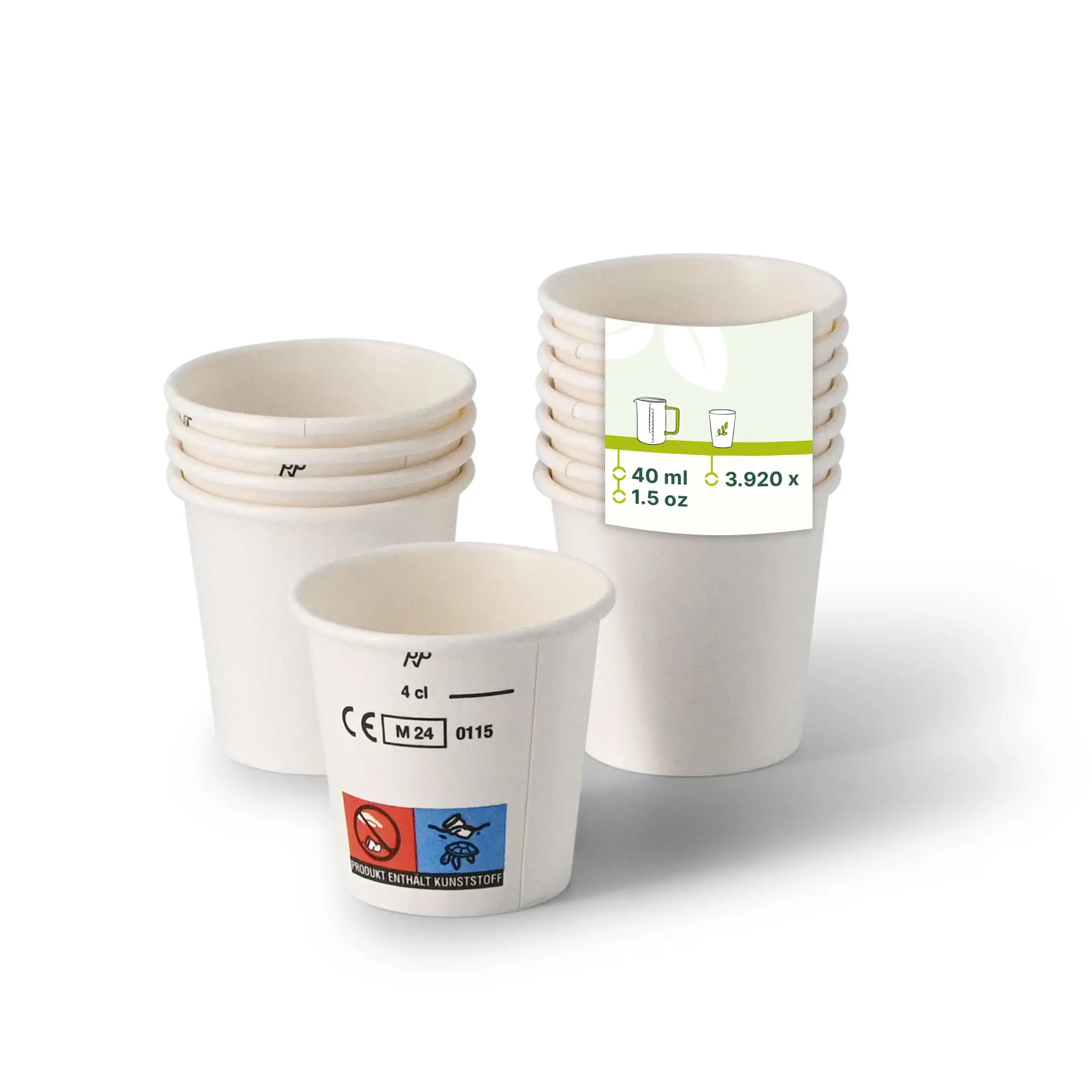 Gobelet à shot en papier (revêtu de PE) 40 ml / 1,5 oz, blanc con10043-01-0-schnapsbecher-aus-papier-beschichtet-40-ml-15-oz-weiss