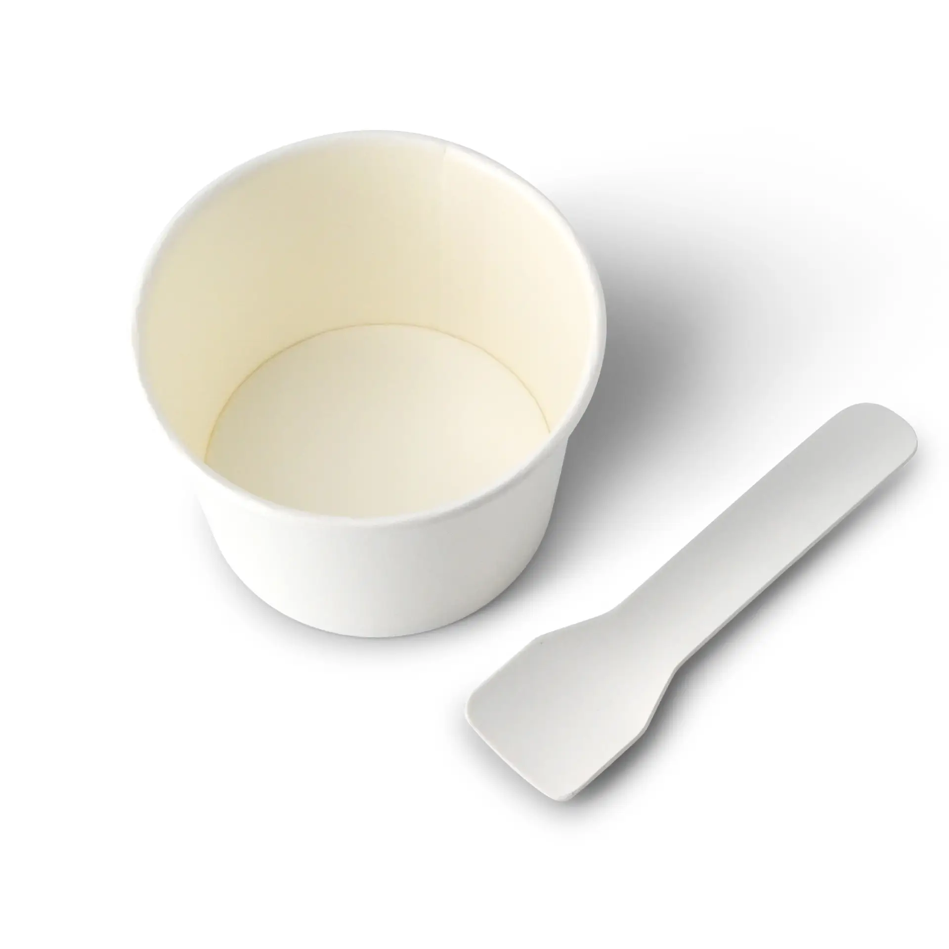 Pot de glace en carton 75 ml, max. 130 ml, Ø 76 mm, blanc