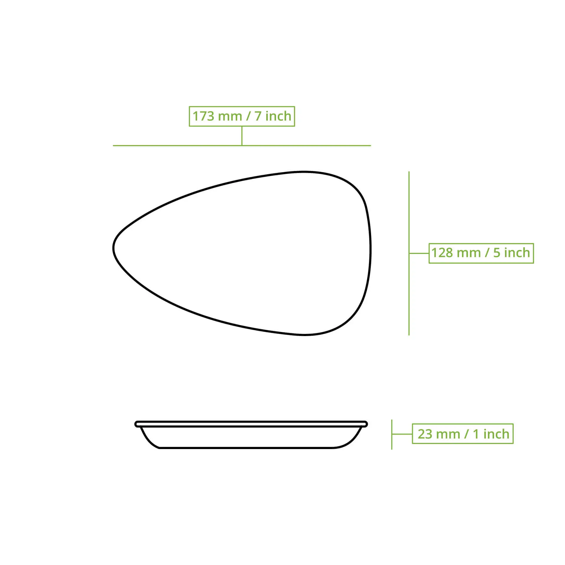Assiette en feuille de palmier "Palmware®" 17 cm Assiette en feuille de palmier "Palmware®" 17 cm