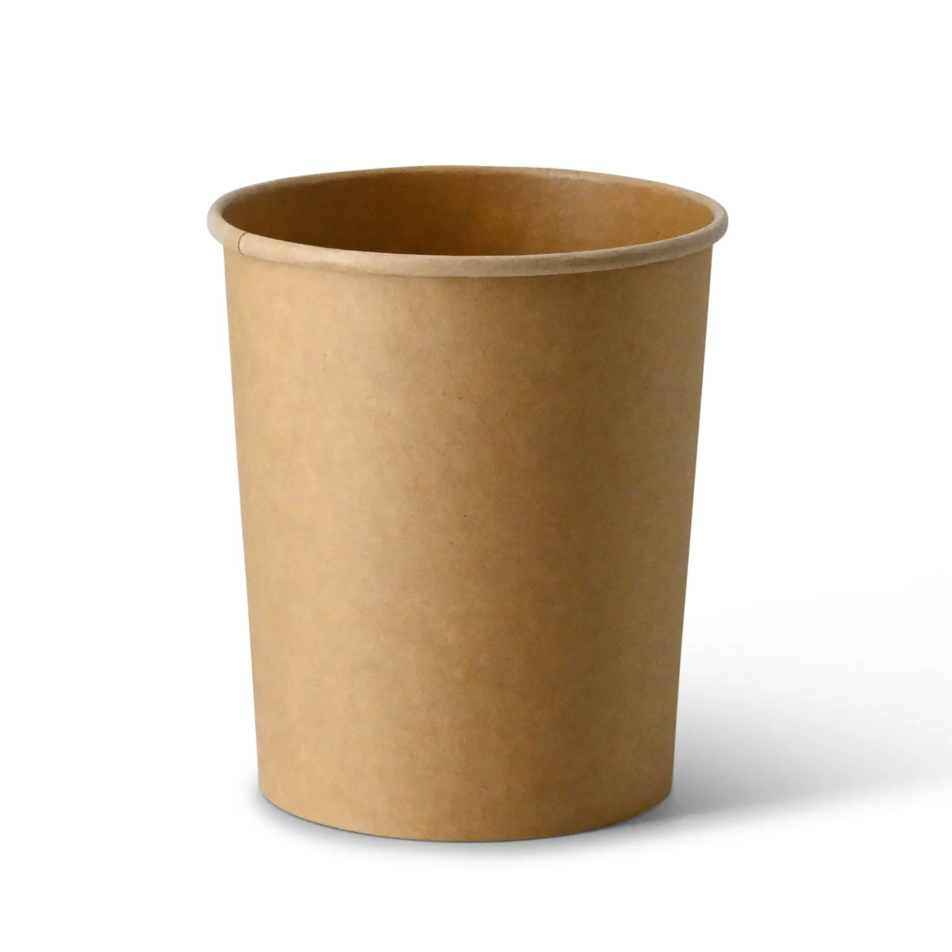 Pot à soupe à emporter en carton (Premium) 800 ml / 32 oz, Ø 115 mm, marron, revêtement biologique
