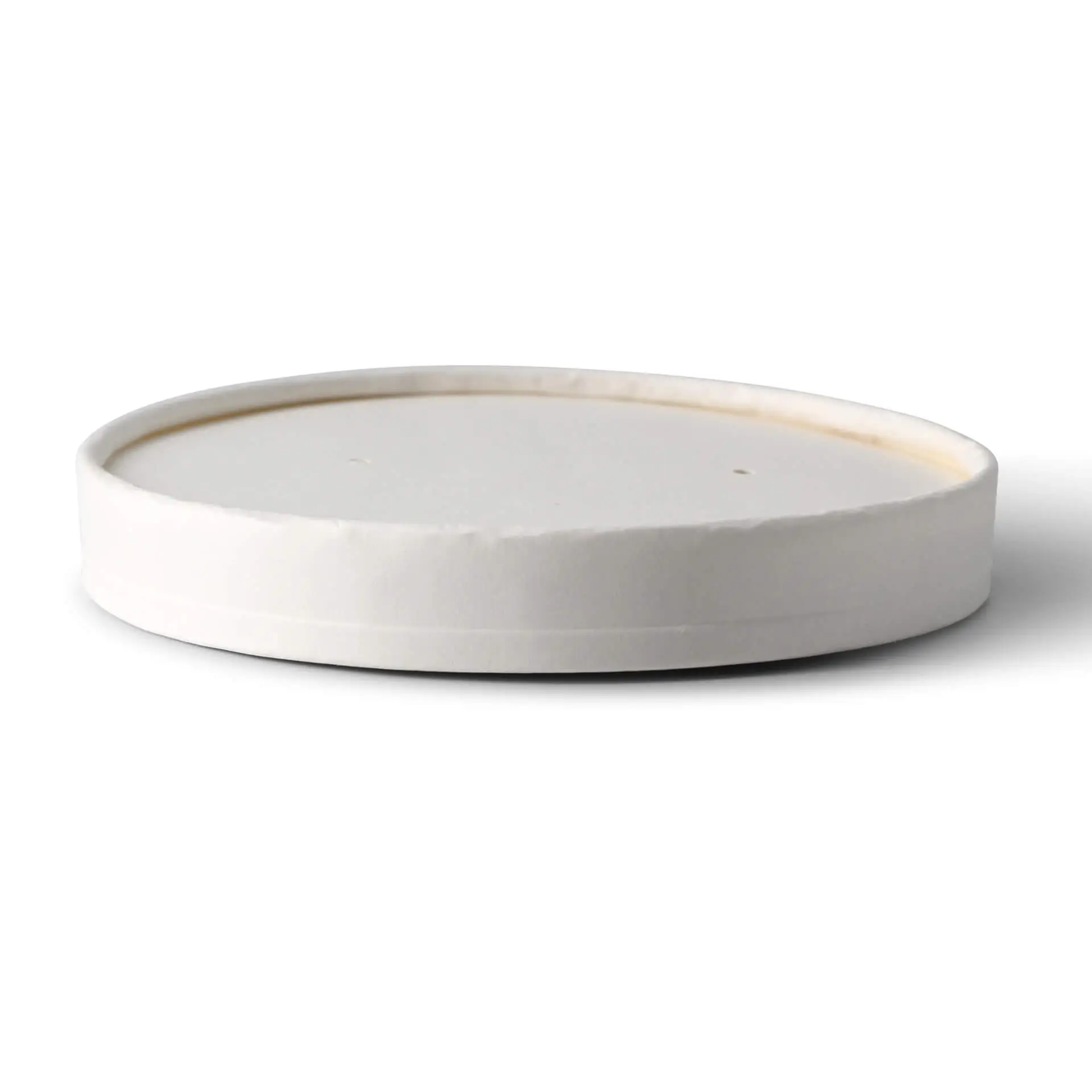 Couvercle membrane en carton (revêtement biologique) Ø 115 mm, blanc