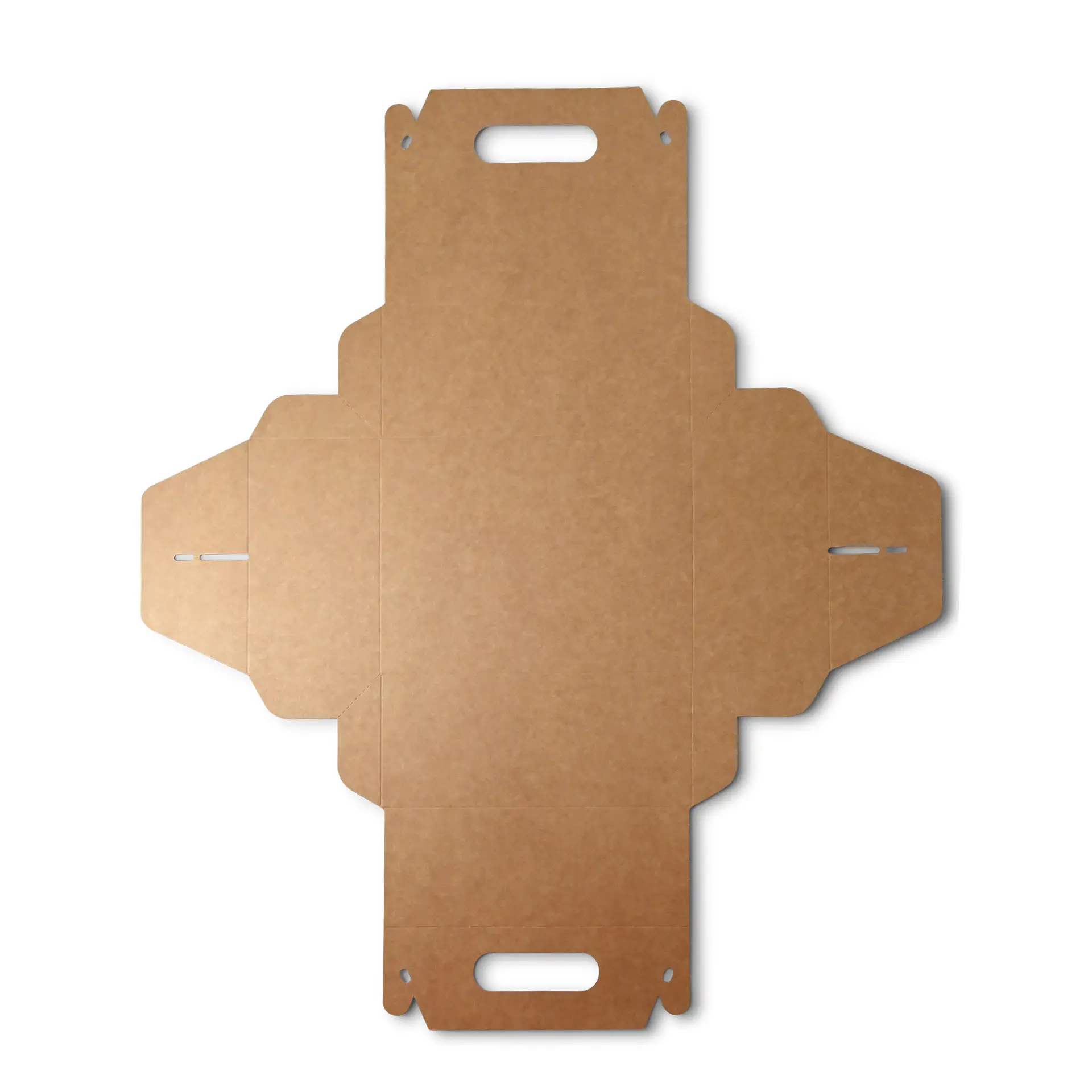 Boîte à gâteaux en carton avec poignée M, 21 x 16 x 9 cm, marron, pliable
