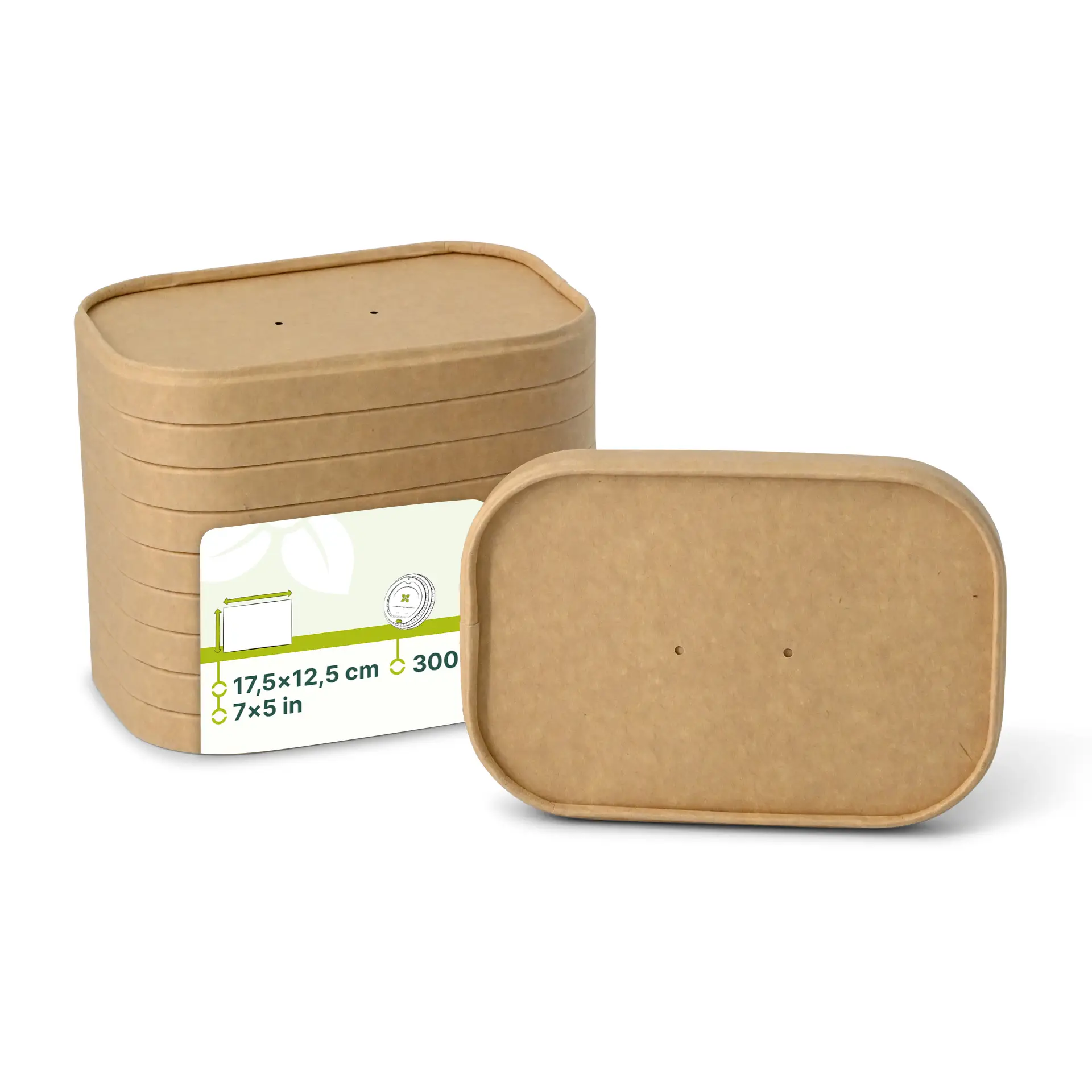 Couvercle en carton 17,5 x 12,5 cm, marron, rectangulaire Couvercle en carton 17,5 x 12,5 cm, marron, rectangulaire