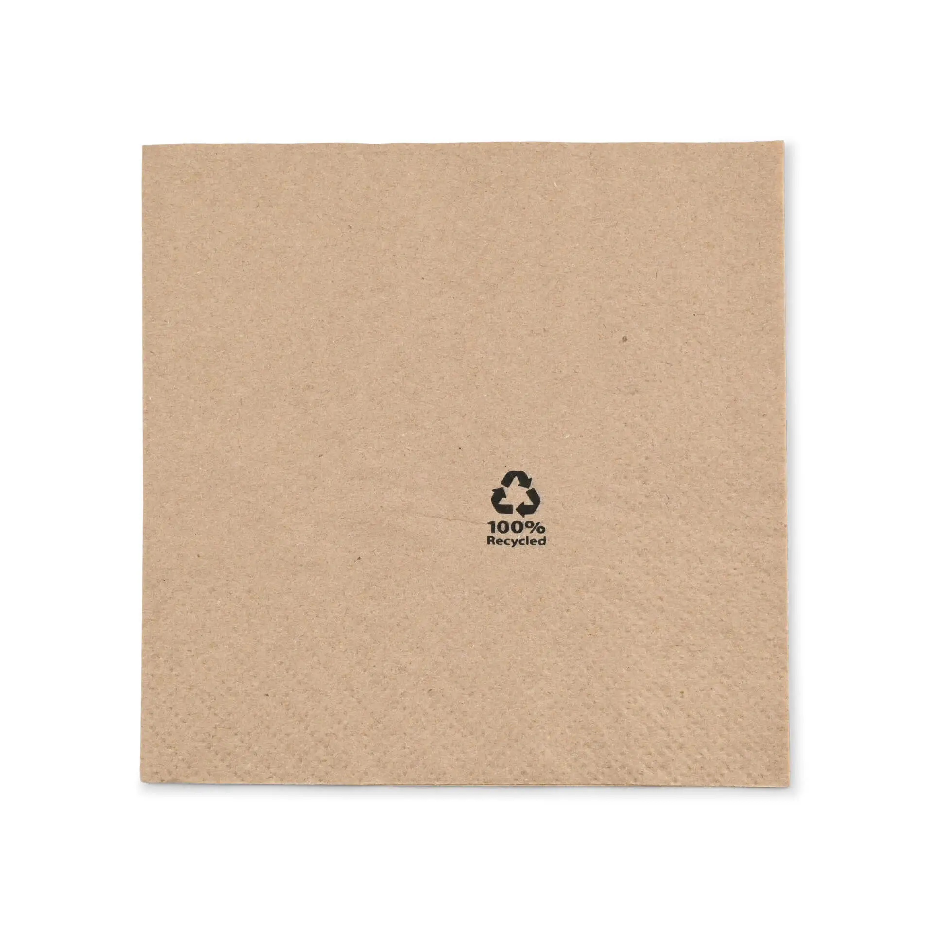 Serviette en papier recyclé écru, 2 couches, 1/4 pliage, 33 x 33 cm Serviette en papier recyclé écru, 2 couches, 1/4 pliage, 33 x 33 cm