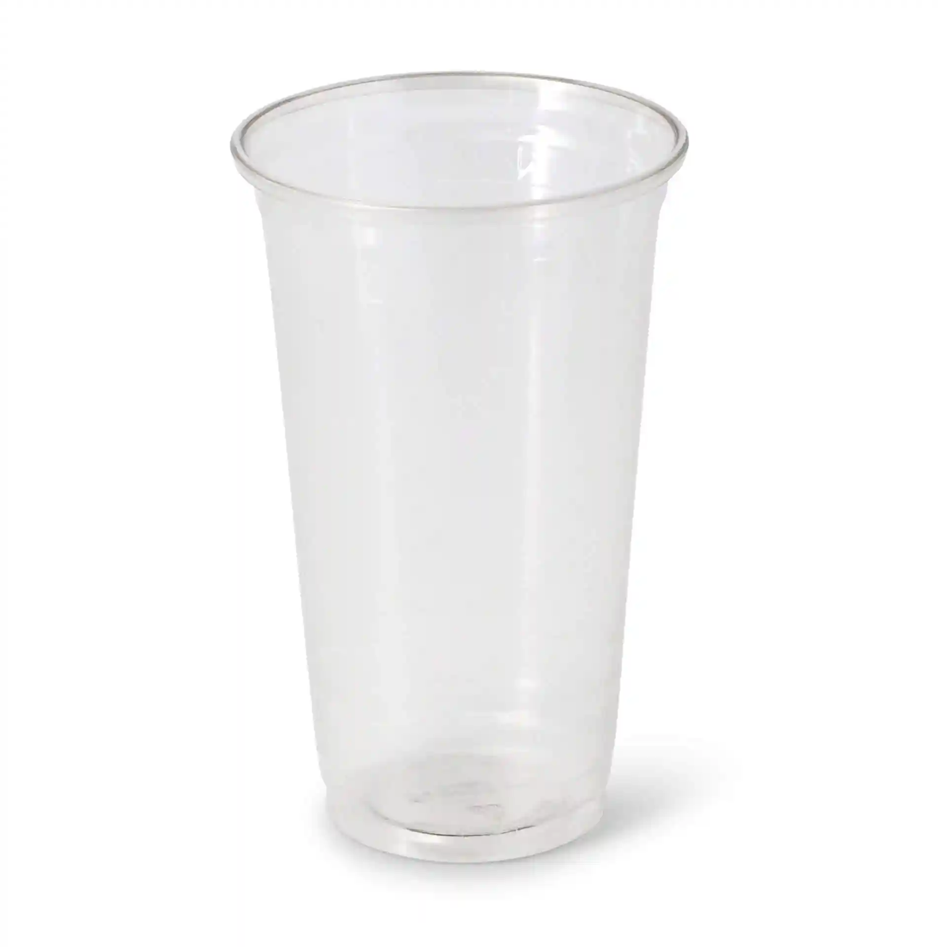 Gobelet transparent de 20 oz en rPET avec un diamètre de 95 mm et une hauteur de 151 mm.