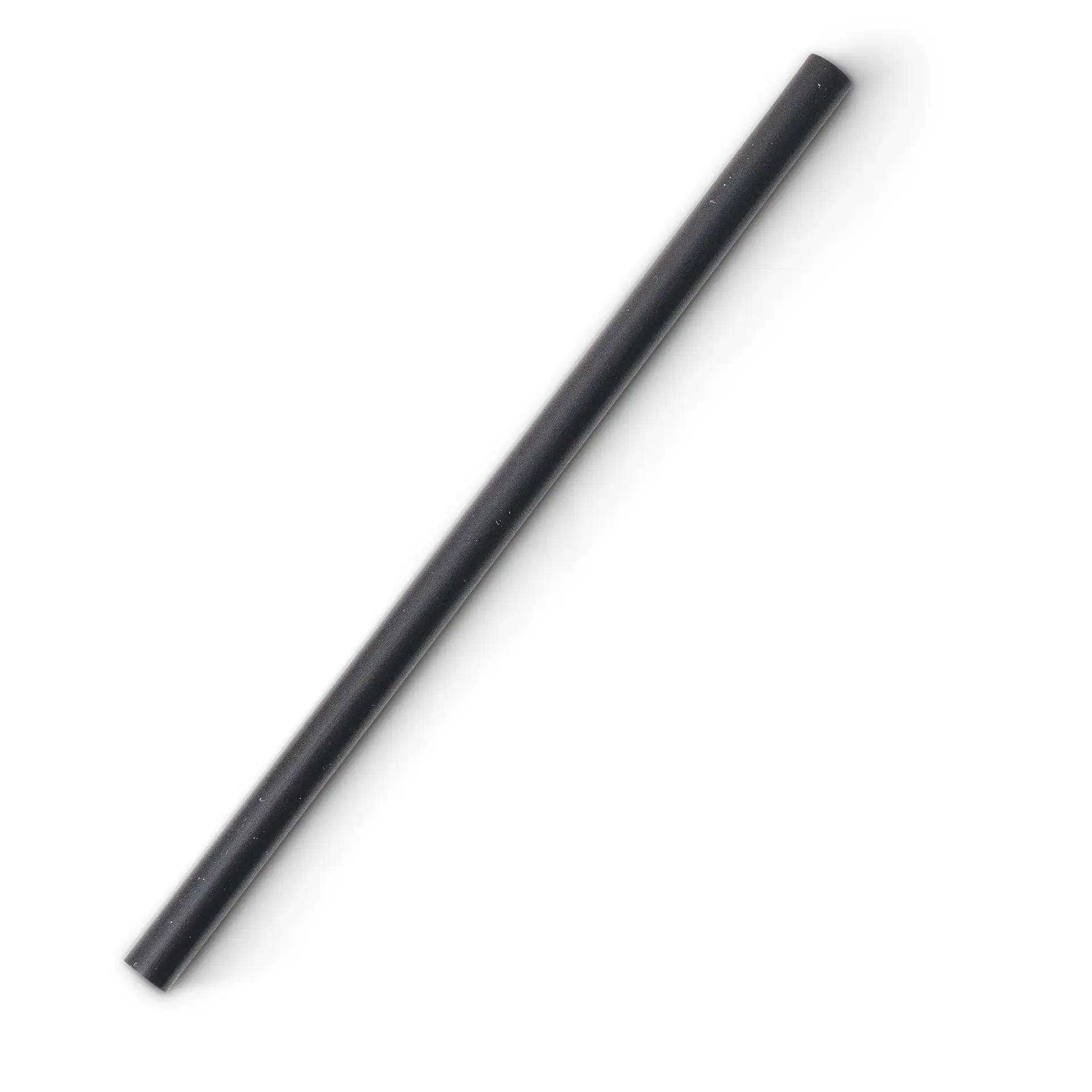 Pailles à cocktail 15 cm, Ø 0,7 cm, noires, réutilisables
