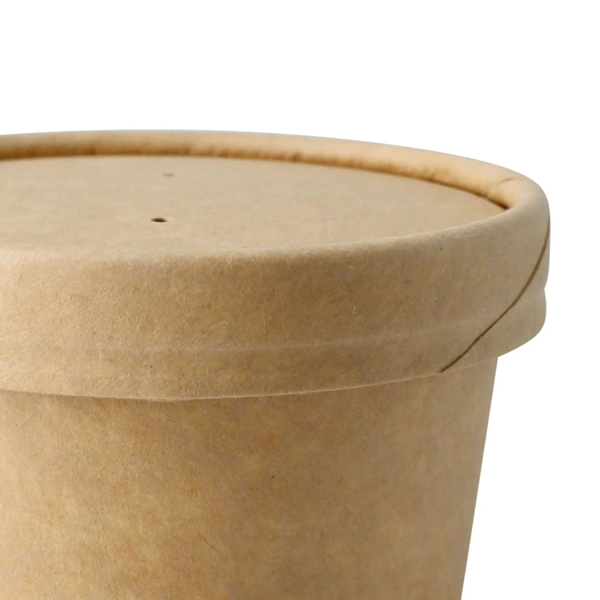 Couvercle membrane en carton (revêtement biologique) Ø 90 mm, brun