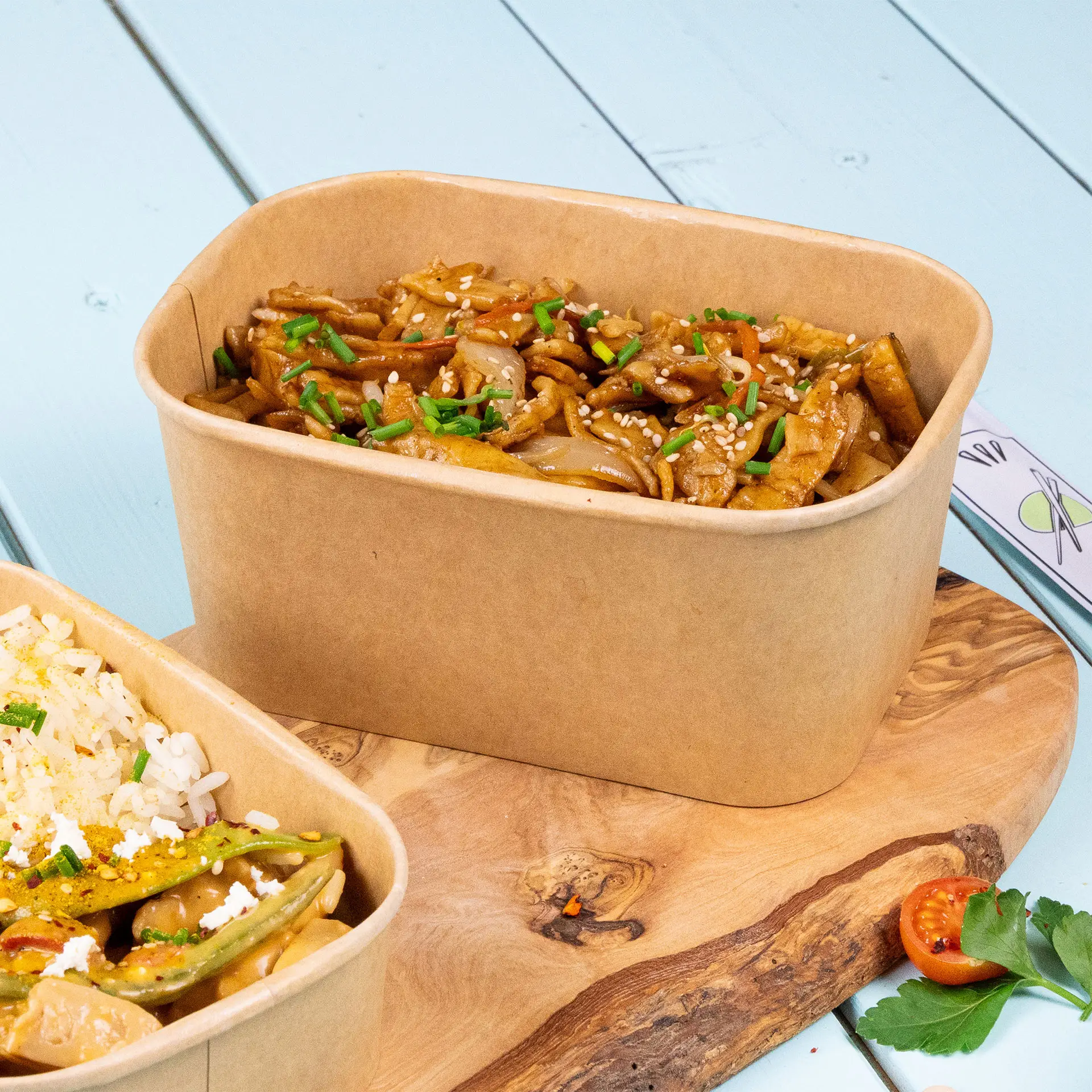 Barquettes en carton 1000 ml, 17,5 x 12,5 x 7,5 cm, marron, rectangulaires dfc01623-kartonschale-salatschale-1000-ml-175-x-125-x-75-cm-braun-rechteckig-5