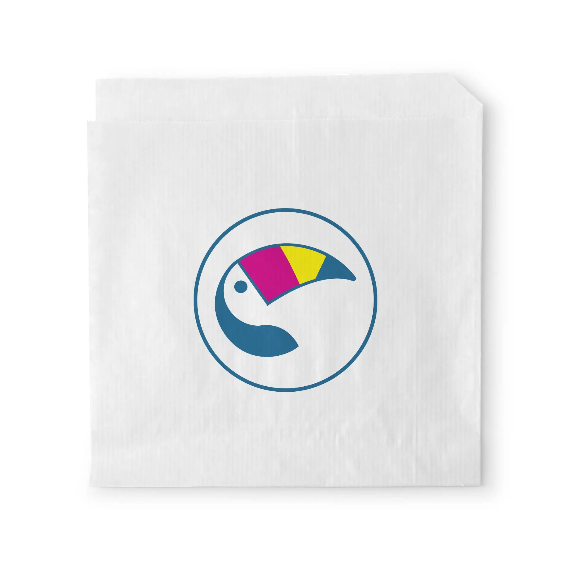 Pochettes à burger personnalisées, 15 x 16 cm, blanc