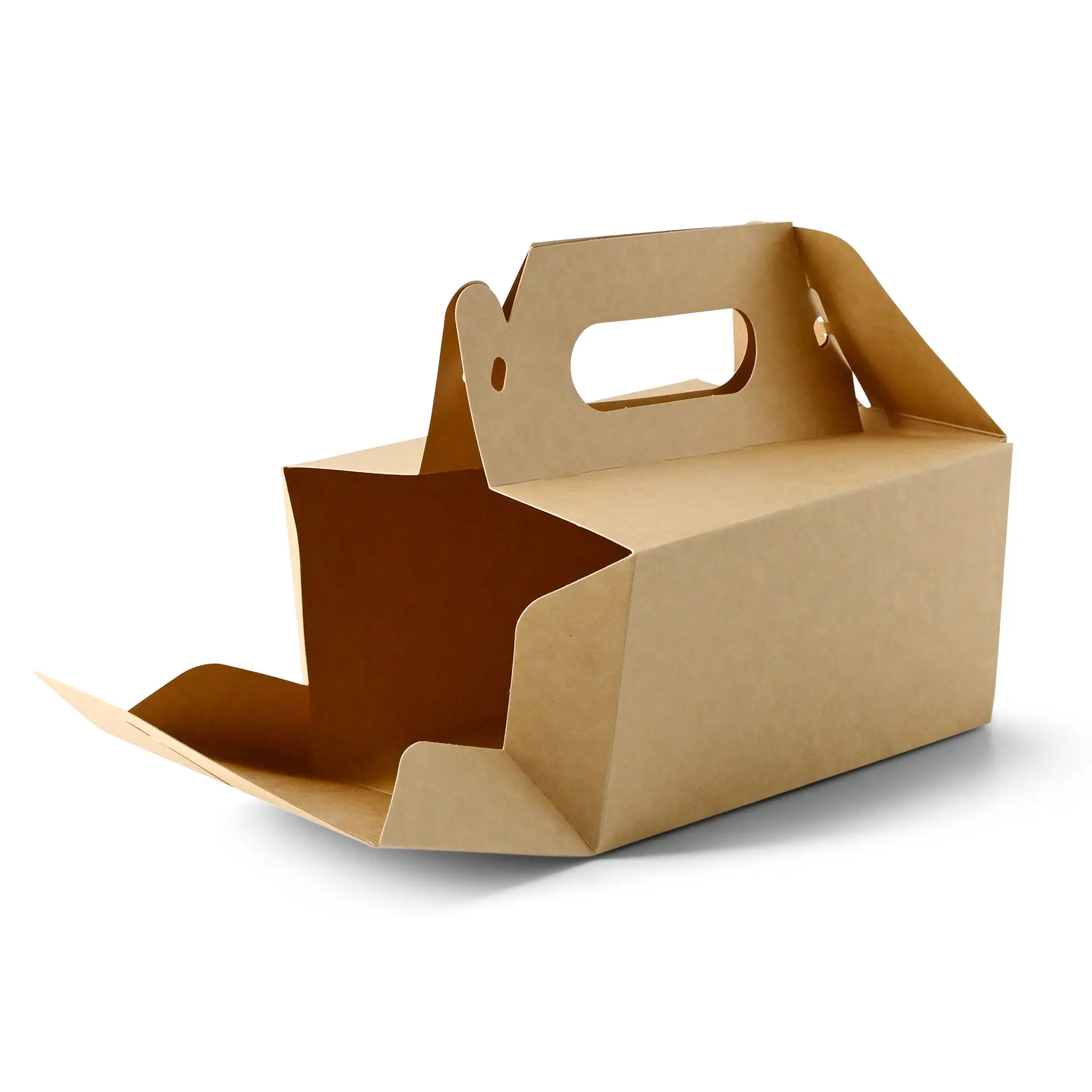 Boîte à gâteaux en carton avec poignée S, 18 x 11 x 9 cm, marron, pliable dfc04219-kuchenbox-aus-pappe-mit-griff-s-18-x-11-x-9-cm-braun-faltbar-3