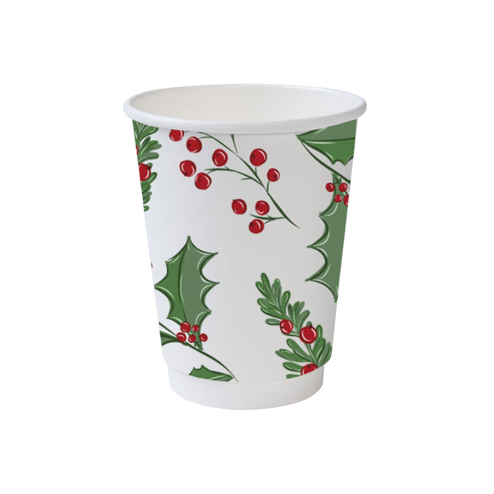 Pappbecher doppelwandig Winter-Edition #1 300 ml / 12 oz, matt