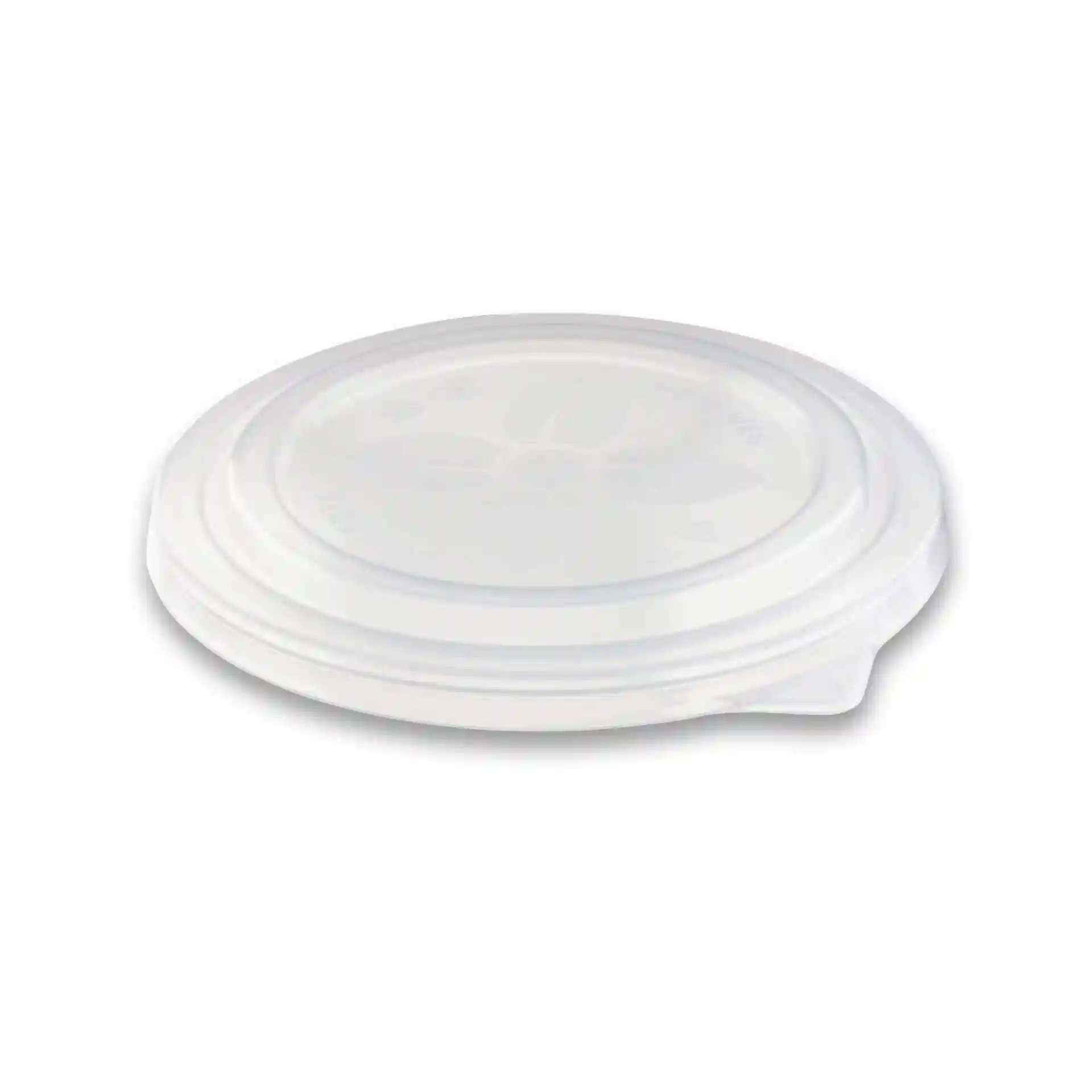 Couvercle rond transparent pour bol Merways, diamètre 150 mm, en matériau PP, avec une hauteur de 15 mm.