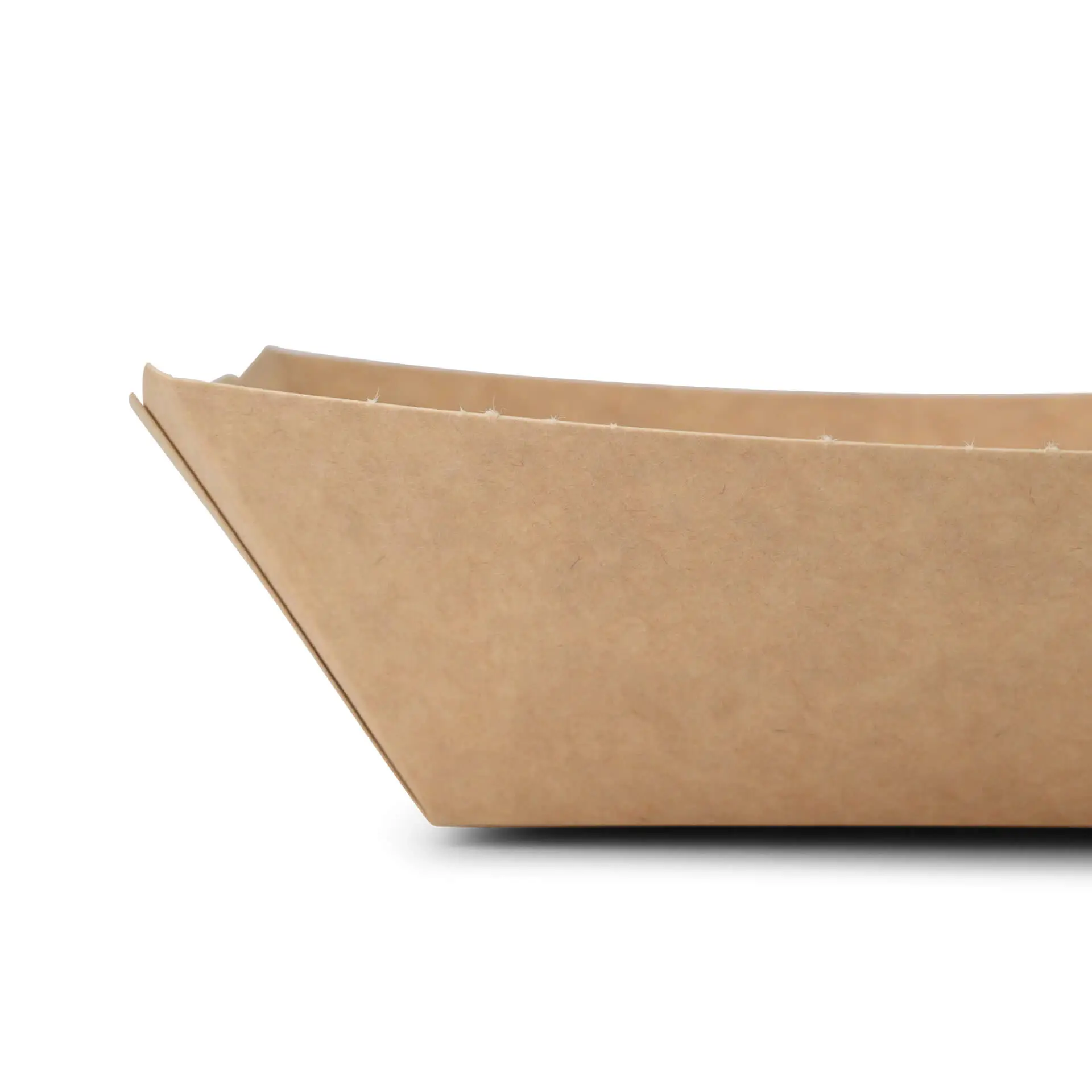 Bol à snacks en carton 500 ml, 21,5 x 16 x 5 cm, brun