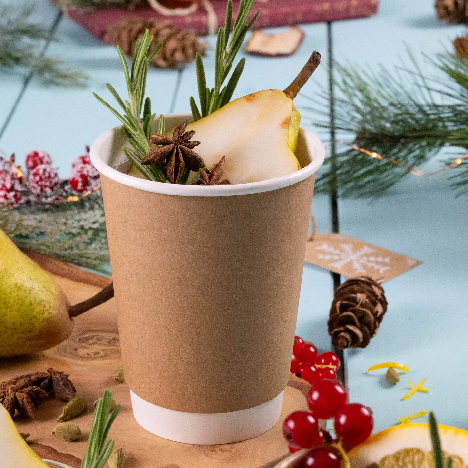 Gobelet en carton double paroi, 30 cl / 12 oz, Ø 90 mm, marron dhd04882-coffee-to-go-becher-aus-pappe-doppelwandig-300-ml-12-oz-90-mm-braun-5