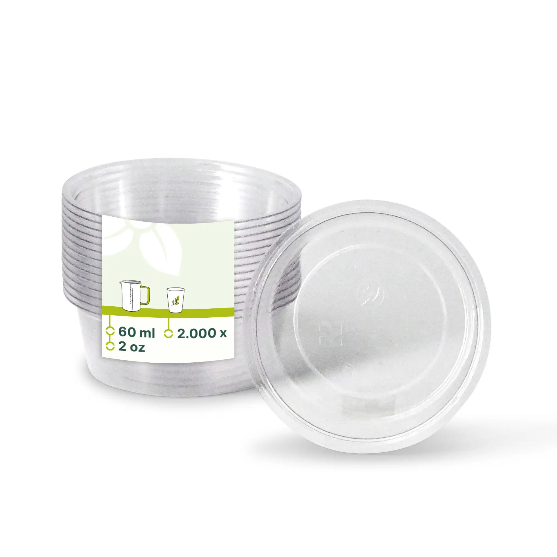 Pot à portions en PLA 60 ml, Ø 70 mm dfc02462-portionsbecher-aus-pla-60-ml-70-mm-klar