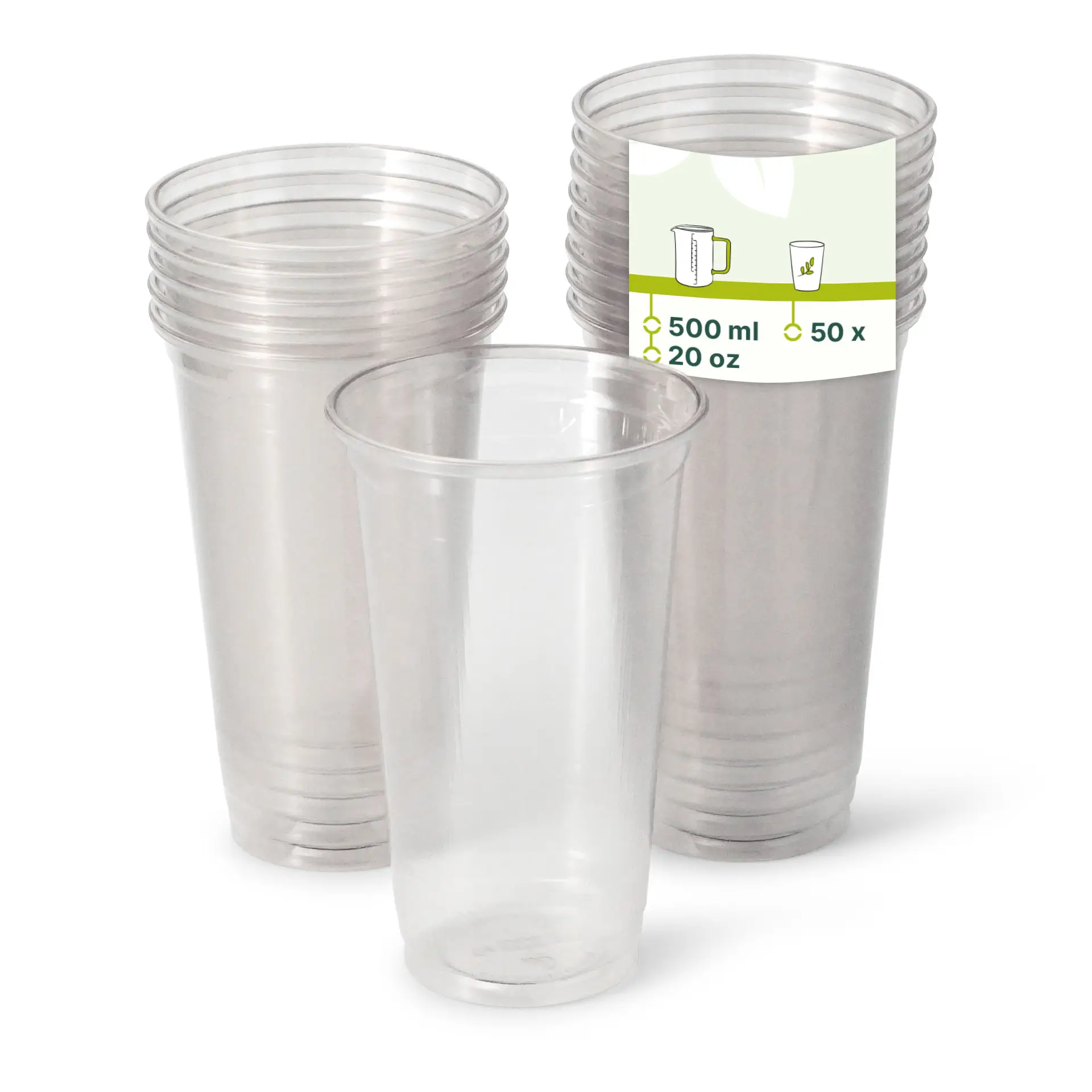 Gobelet transparent en rPET 50 cl / 20 oz, Ø 95 mm Gobelet transparent en rPET 50 cl / 20 oz, Ø 95 mm