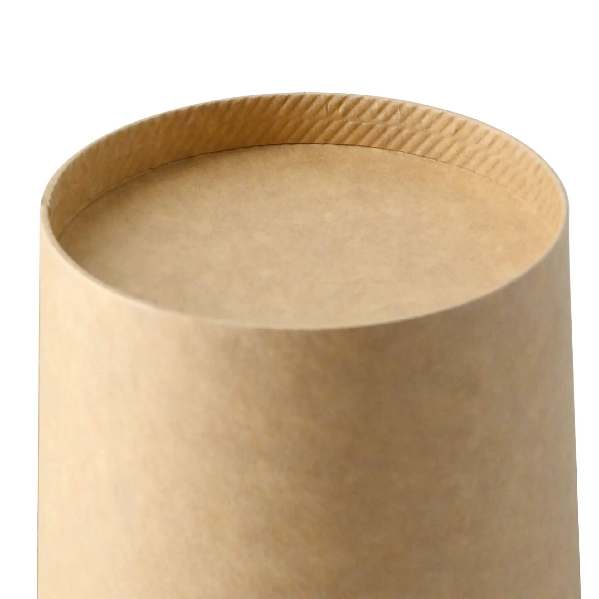 Pot à soupe à emporter en carton (Premium) 400 ml / 16 oz, Ø 95 mm, brun, revêtement biologique