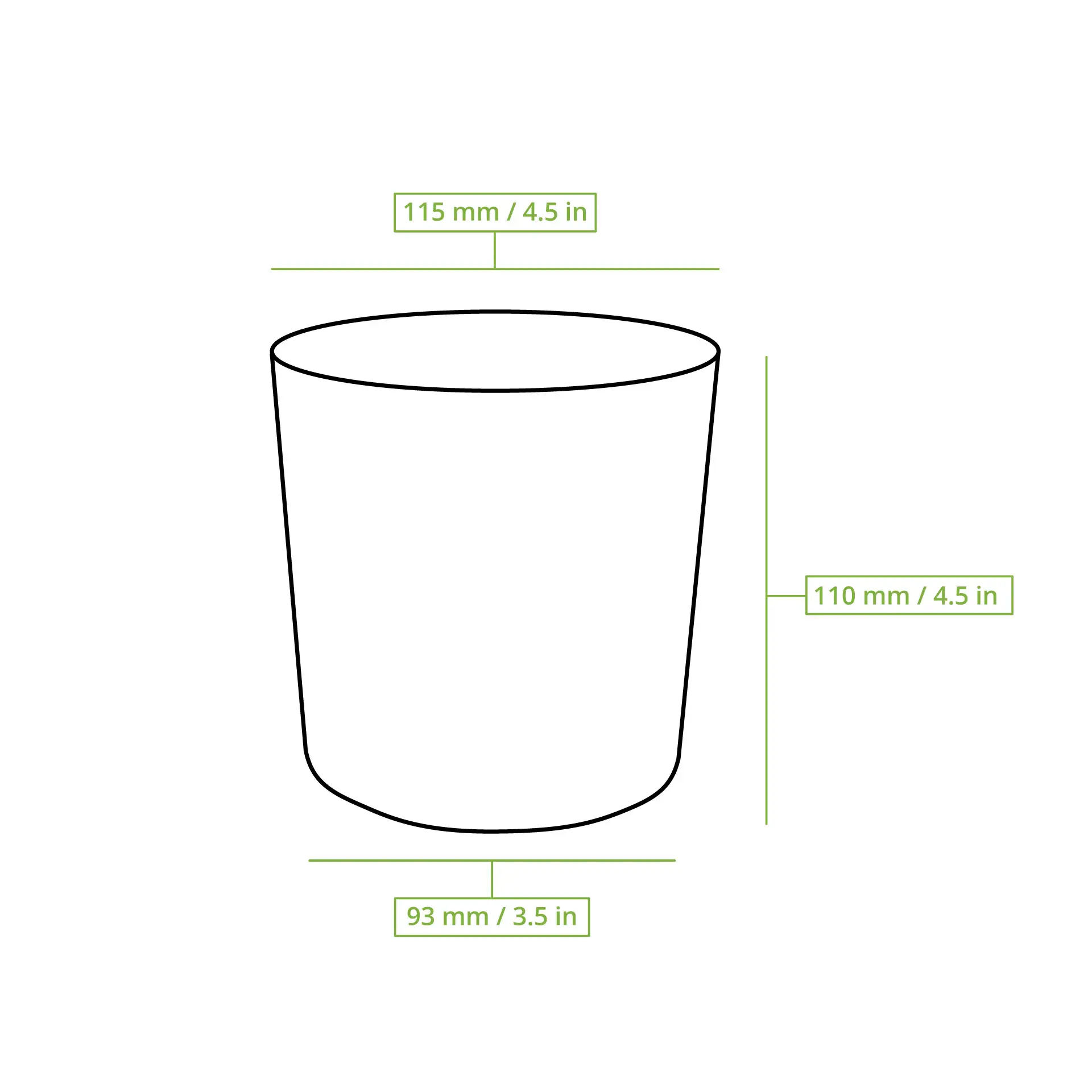 Suppenbecher to go aus Karton (Premium) 600 ml, Ø 115 mm, weiß, bio-beschichtet