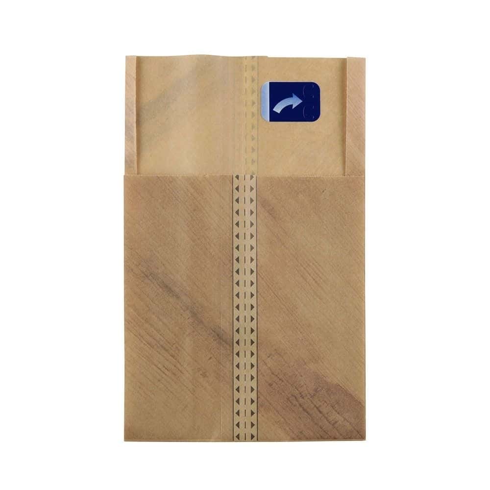 Papier-Burgertaschen 15 x 16,5 cm, braun, Klebeverschluss