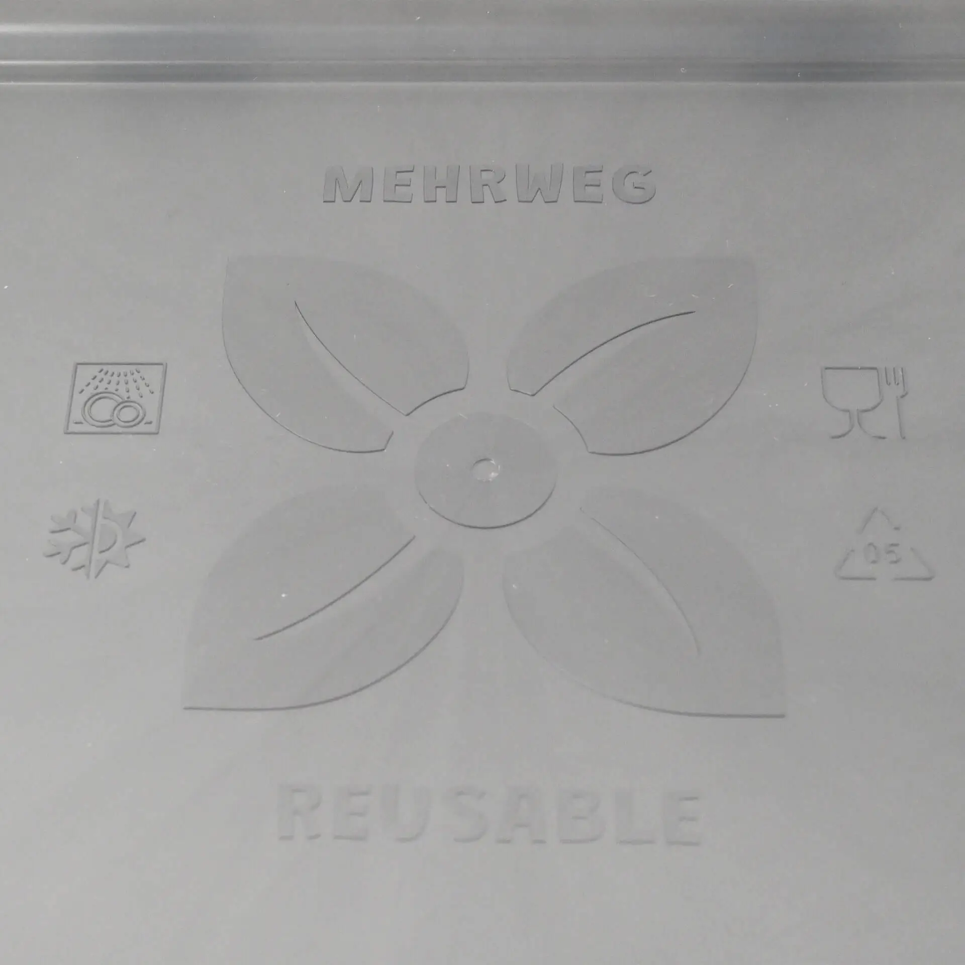 Couvercle réutilisable «merways Box» gris, 24,5 x 20 x 4,5cm, PP dfc008121-mehrwegdeckel-merways-box-245-x-20-x-45-cm-pp-grau-4