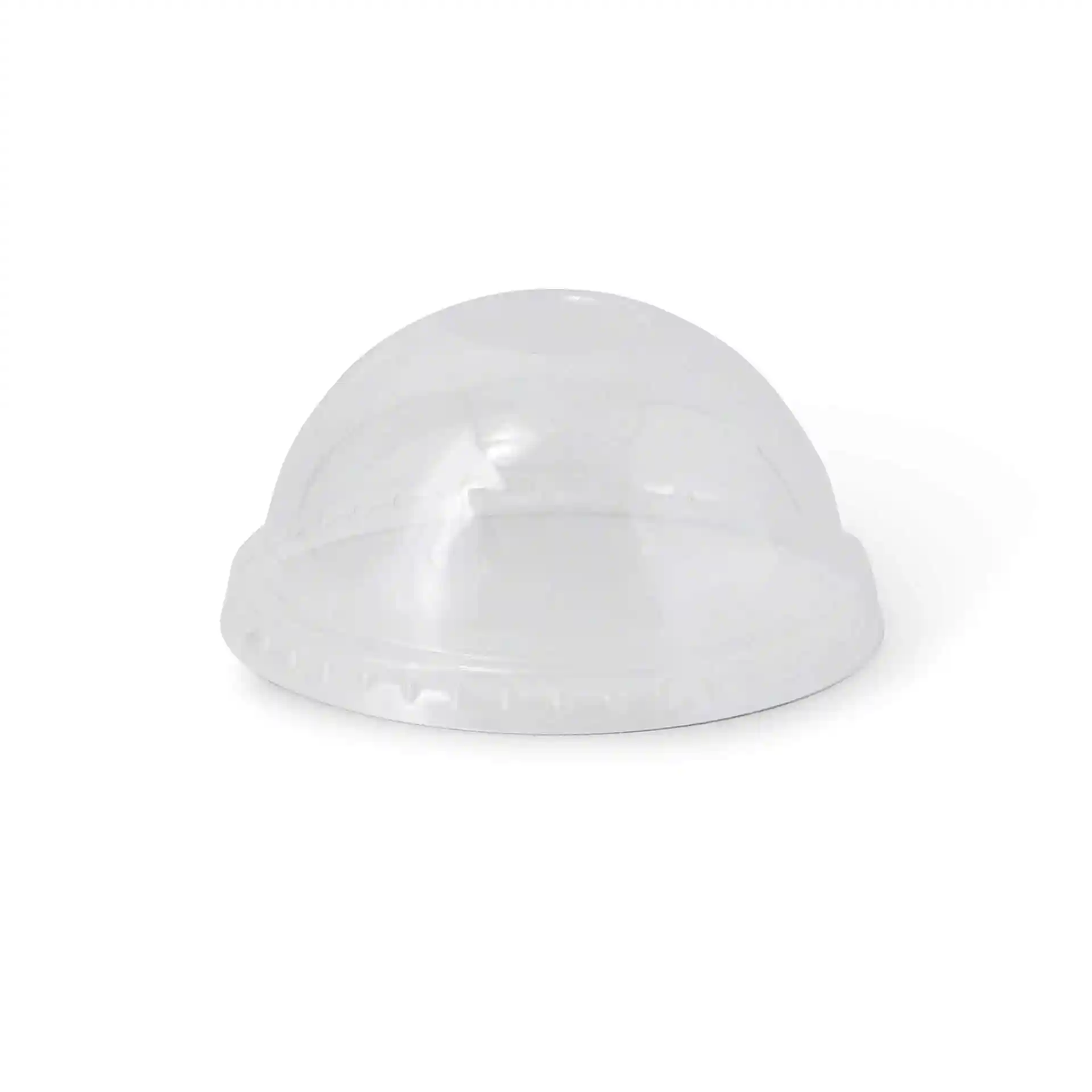Couvercle en rPET transparent de 94 mm de diamètre, conçu pour des gobelets à glace, présenté sur un fond uni.