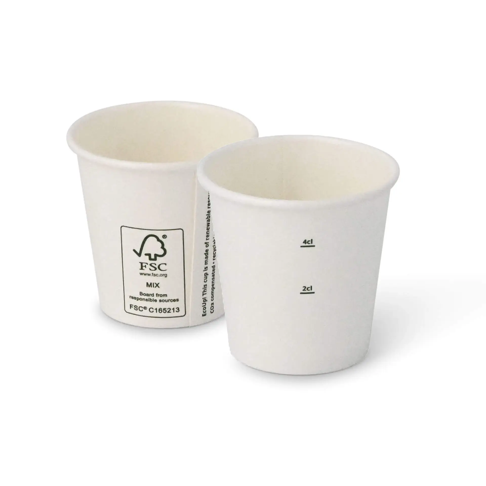 Gobelets en carton 5 cl / 2 oz, Ø 50 mm, blanc Gobelets en carton 5 cl / 2 oz, Ø 50 mm, blanc