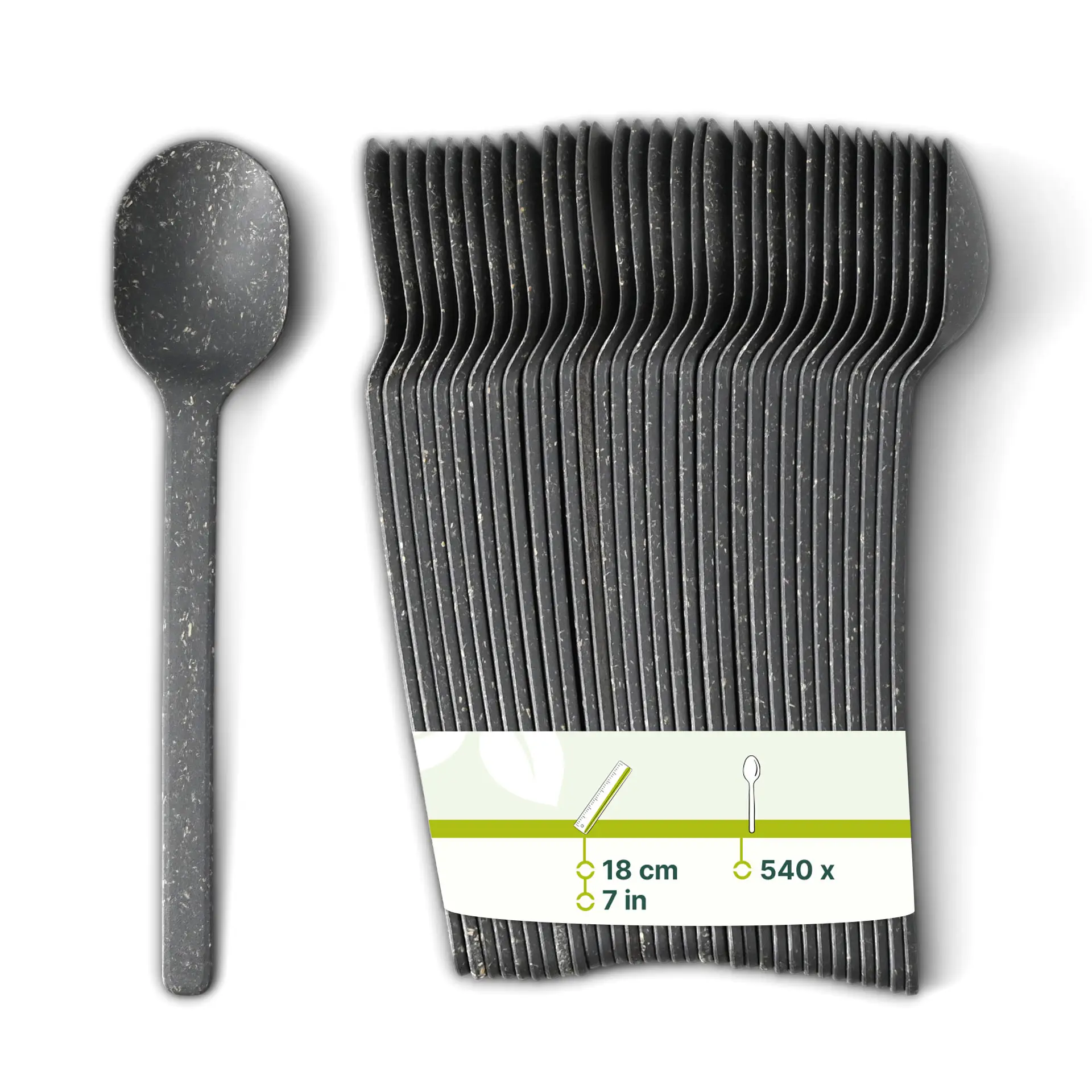 Cuillère réutilisable "merways Cutlery" 18 cm, poivre / gris dse06357-mehrweg-loeffel-merways-cutlery-18-cm-pfeffer-grau