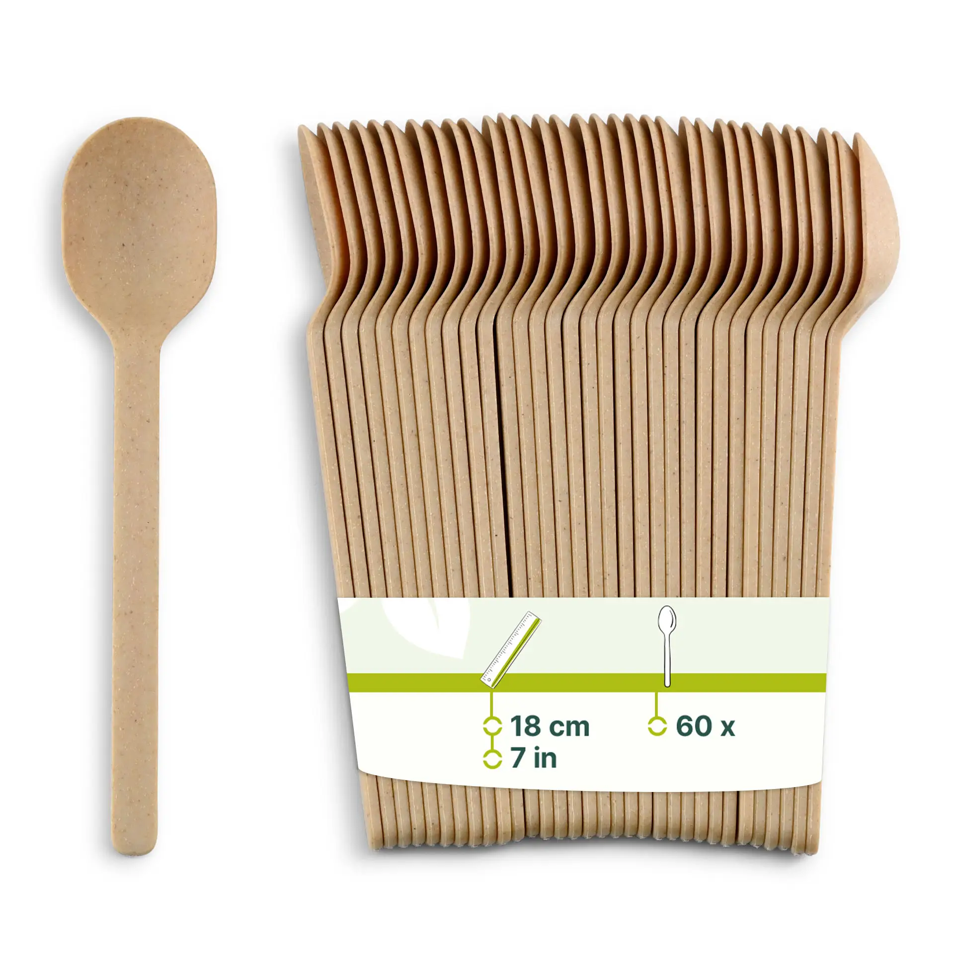 Cuillères réutilisables "merways Cutlery" 18 cm, naturel Cuillères réutilisables "merways Cutlery" 18 cm, naturel