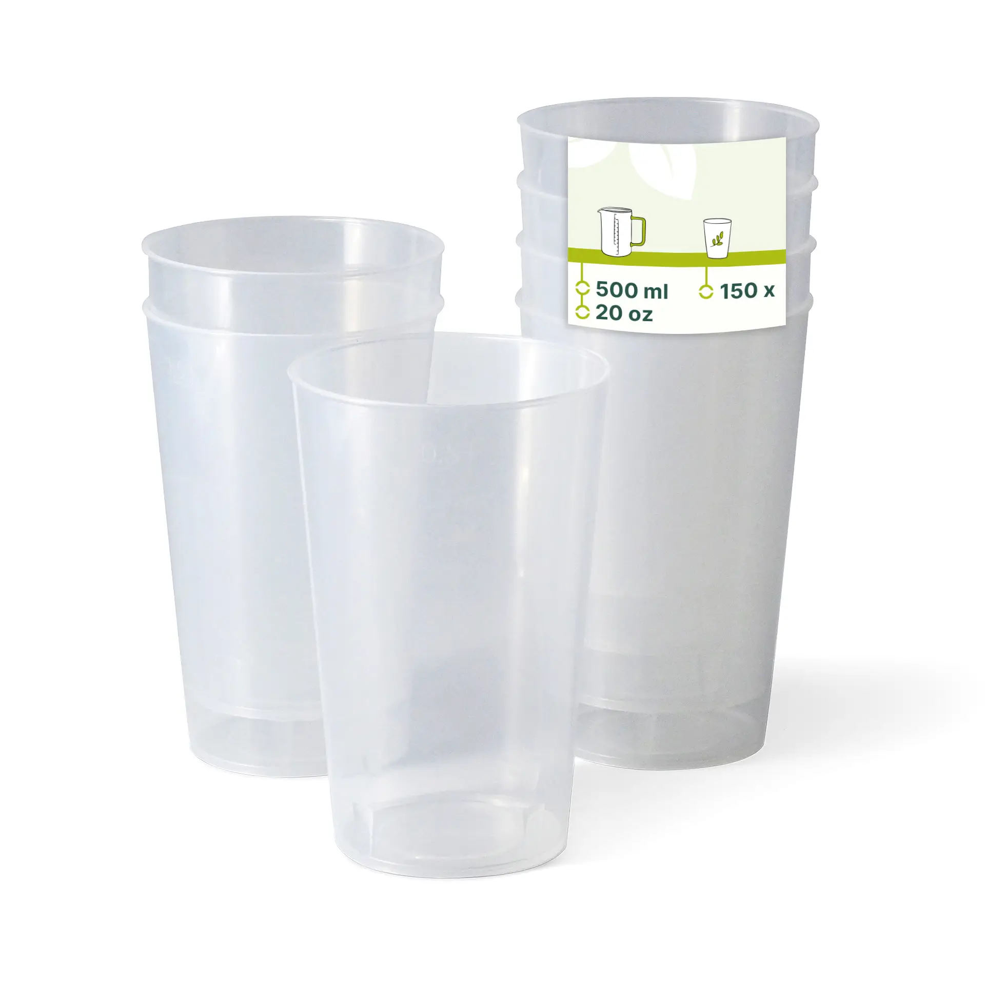 Pot à soupe réutilisable transparent 50 cl, Ø 90mm, PP Pot à soupe réutilisable transparent 50 cl, Ø 90mm, PP