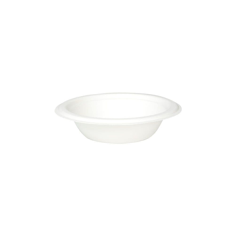 Zuckerrohr-Schalen 250 ml, rund, weiß
