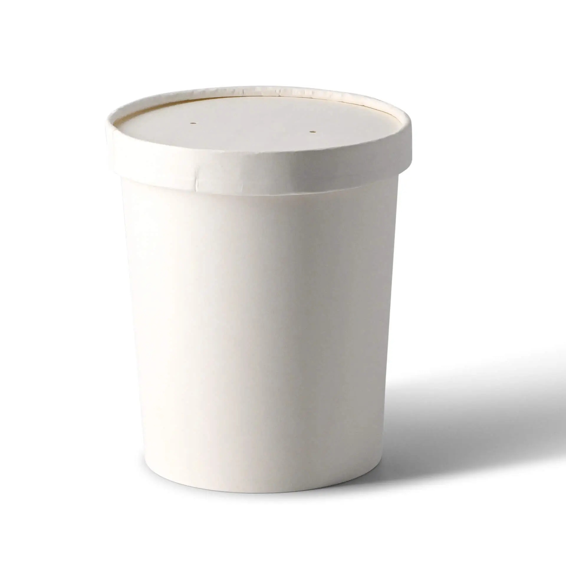 Couvercle membrane en carton (revêtement biologique) Ø 115 mm, blanc
