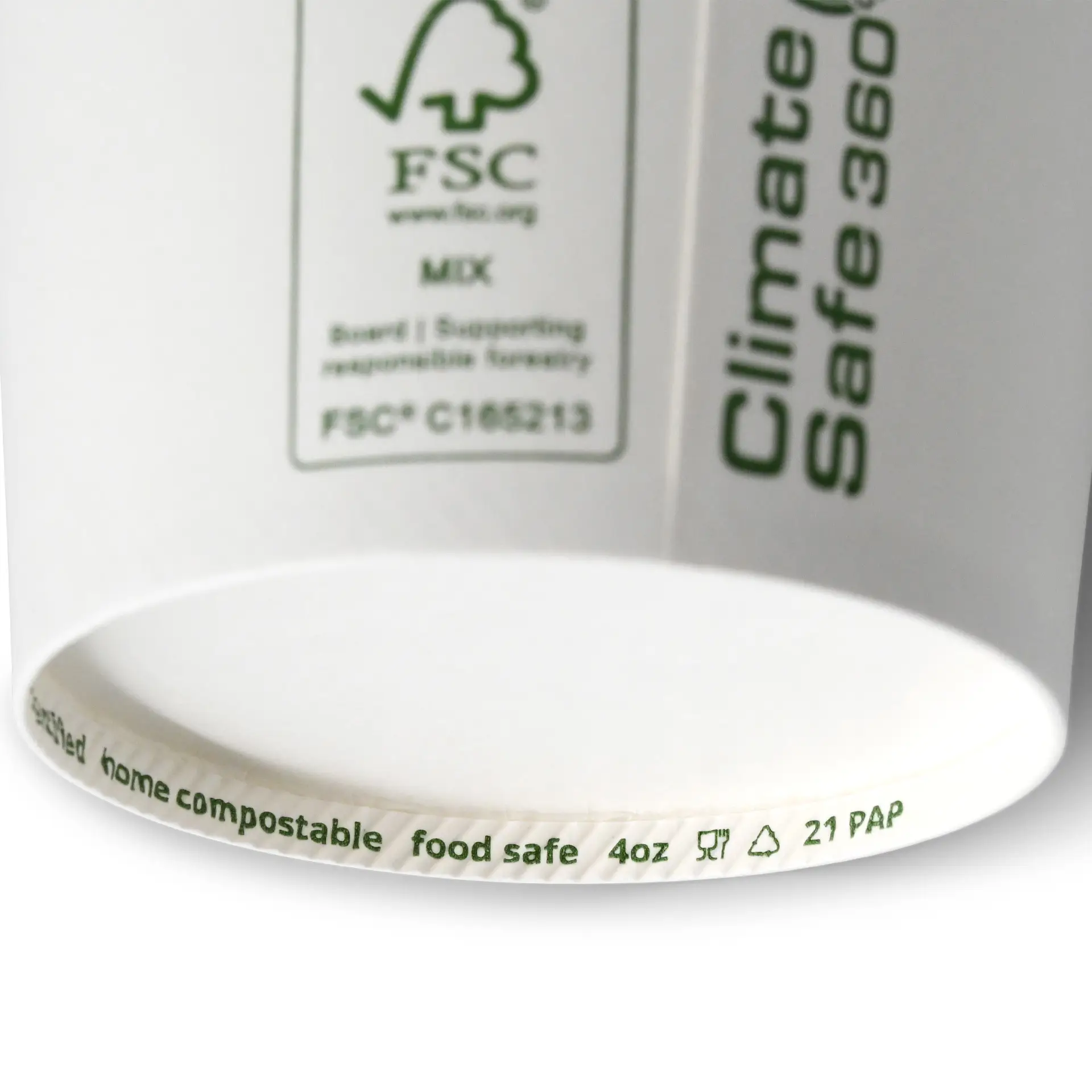 Pot de glace en carton 75 ml, max. 130 ml, Ø 76 mm, blanc