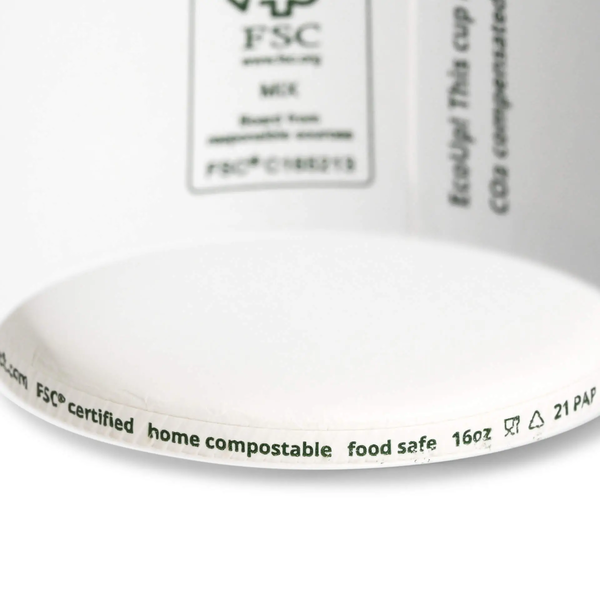 Pot à glace en carton XXL, 16 oz, Ø 92 mm, blanc dfc06797-eisbecher-aus-pappe-xxl-400-ml-max-450-ml-92-mm-weiss-5