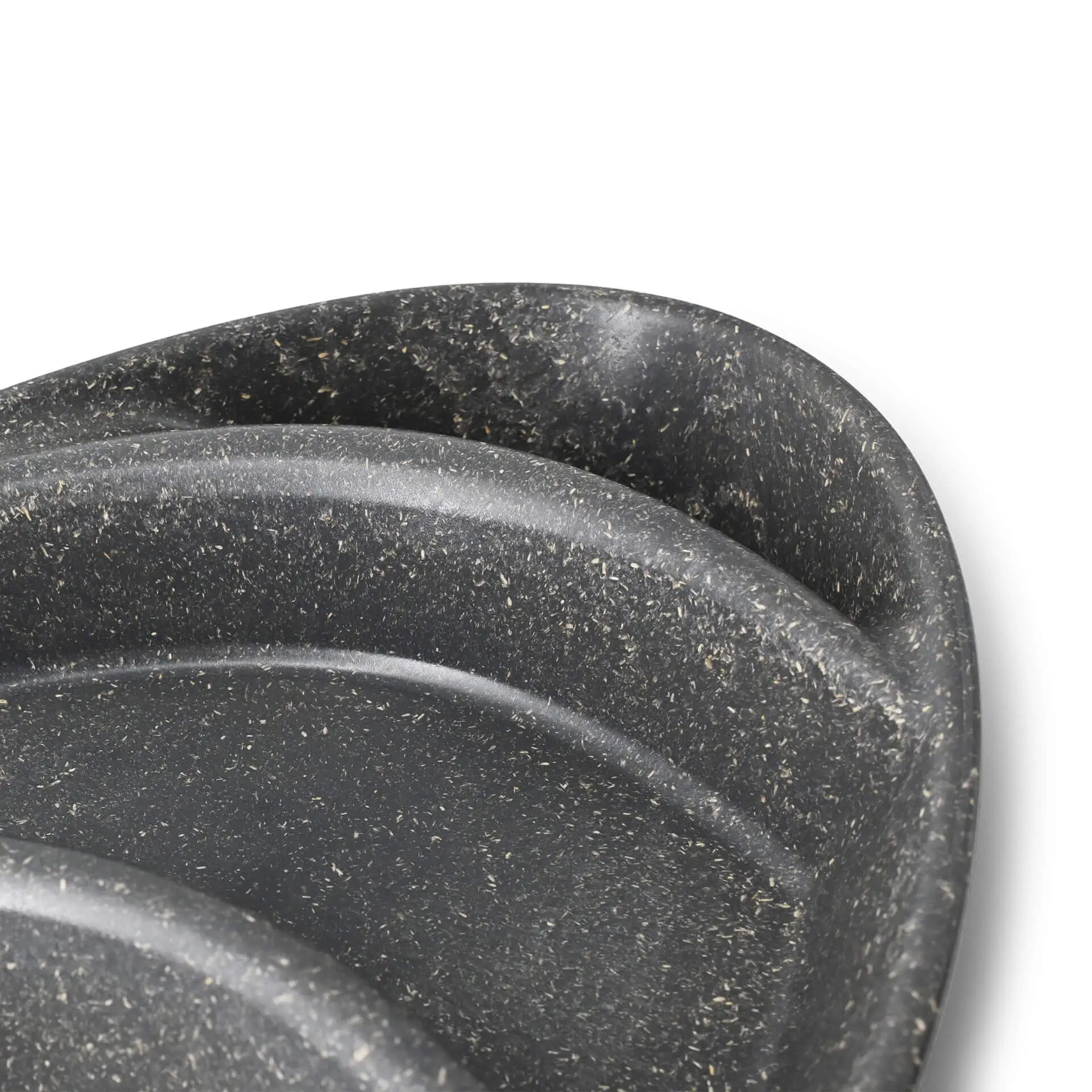 Assiette repas réutilisable « merways Plate » poivre / gris 27,5 x 20 x 3,5 cm, 3 compartiments, ovale dfc008381-mehrweg-menue-teller-merways-plate-275-x-20-x-35-cm-3-kammern-tropfenfoermig-pfeffer-grau-5