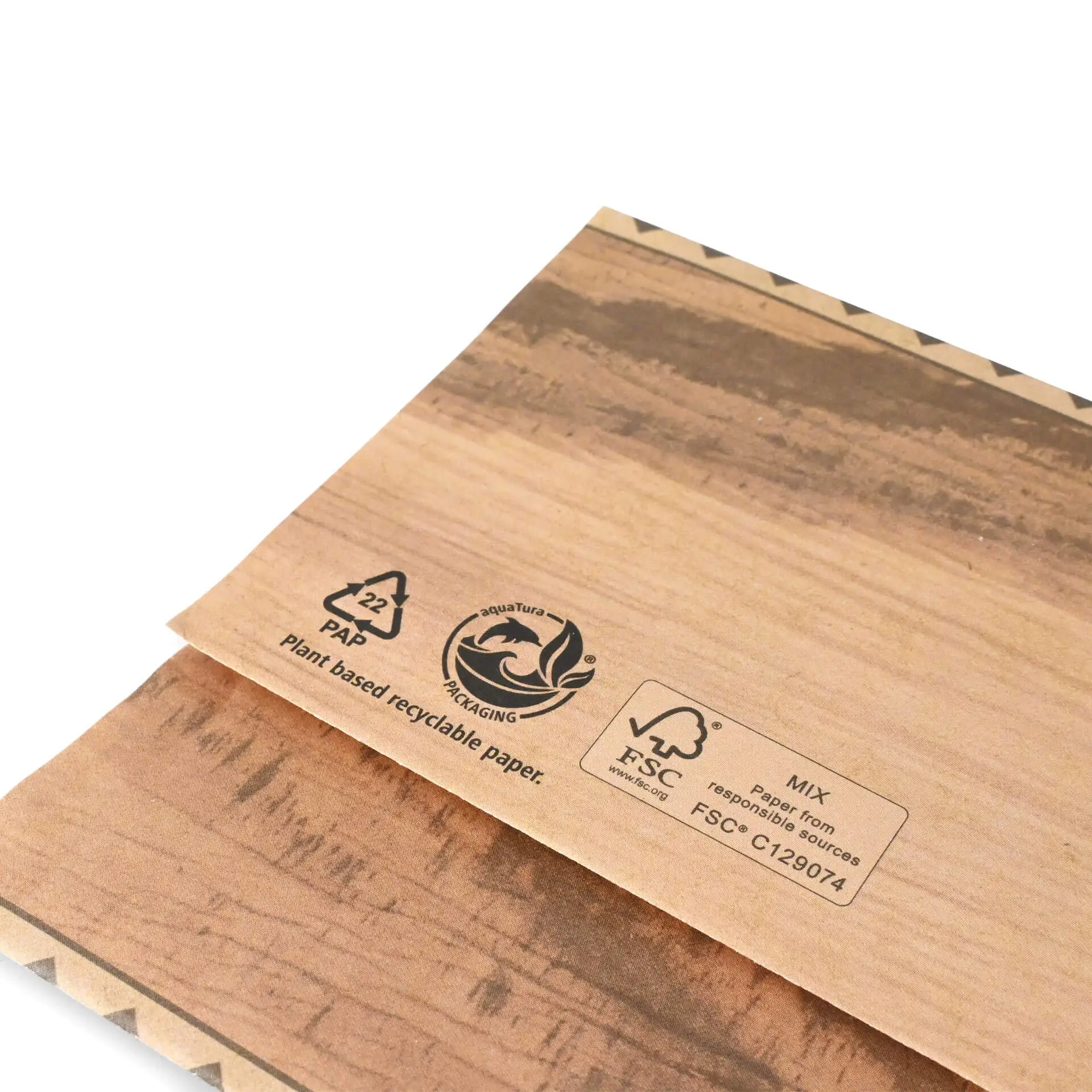 Sachet Wrap 10,5 x 30,5 cm, brun dfc00500-wrap-papier-s-105-x-305-cm-braun-vorgefaltet-5