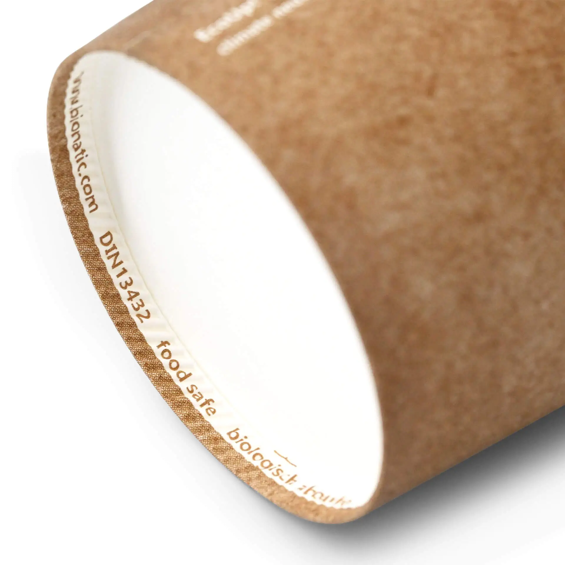 Gobelet en carton kraft brun, 20 cl / 8 oz, Ø 80 mm dhd04526-pappbecher-200-ml-8-oz-80-mm-braun-innen-weiss-3