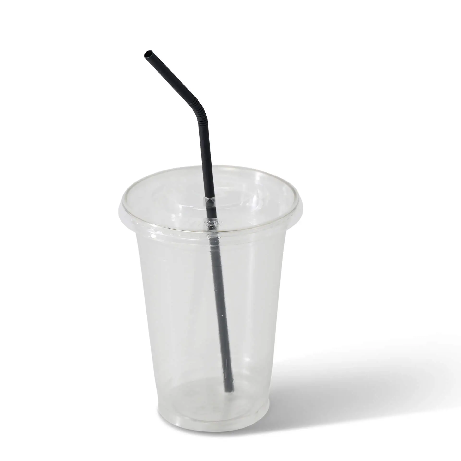 Paille en papier flexible 22 cm, Ø 0,5 cm, noir, emballage individuel