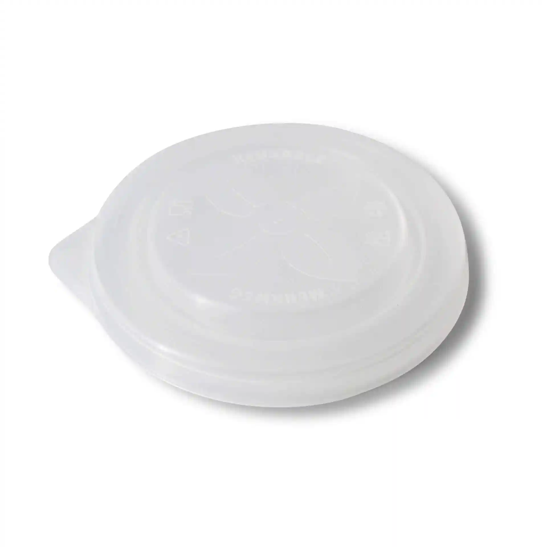 Couvercle transparent réutilisable pour "merways Cup" d'un diamètre de 95 mm et de forme ronde.