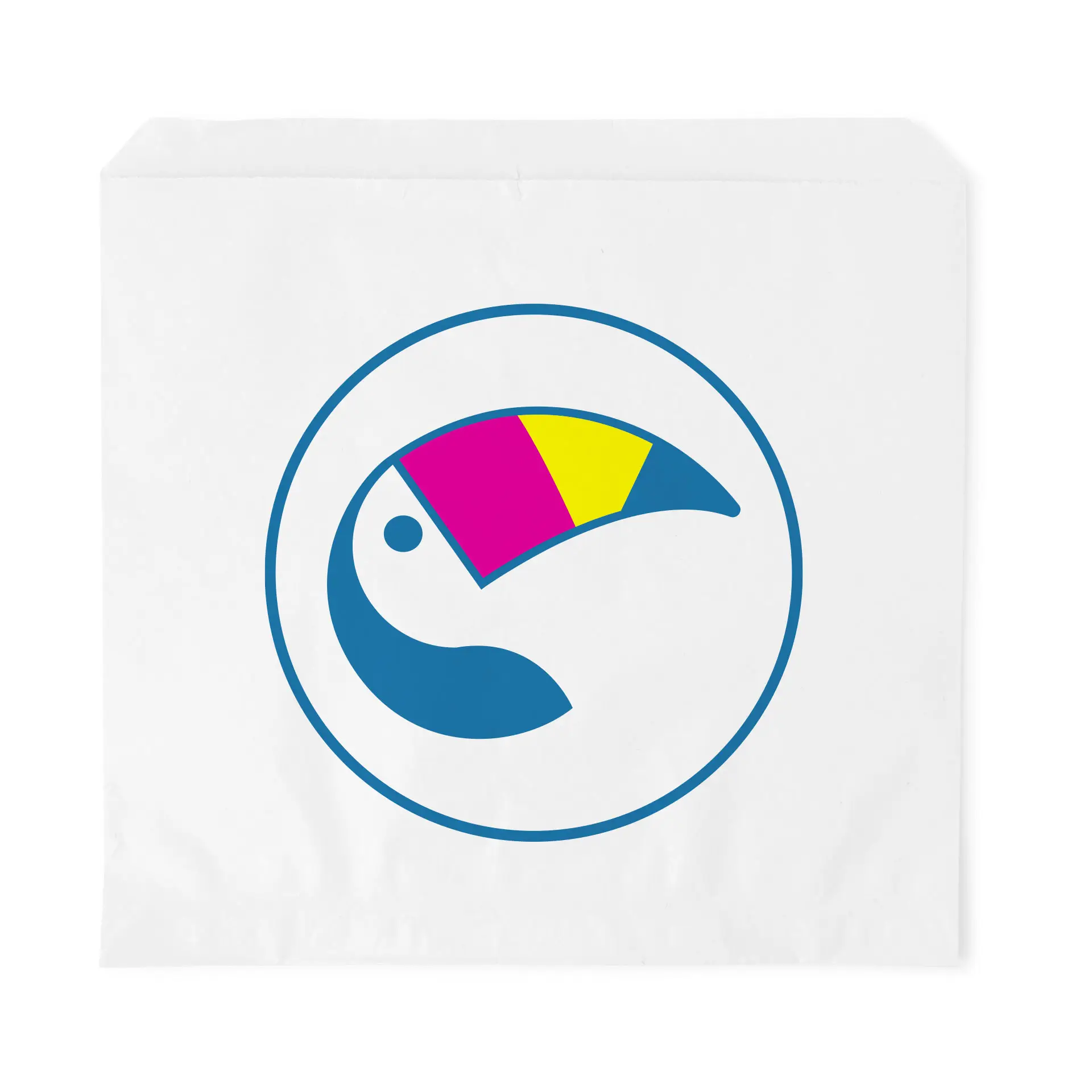 Personnalisation de sachets plats, blanc, 24,5 × 25 cm