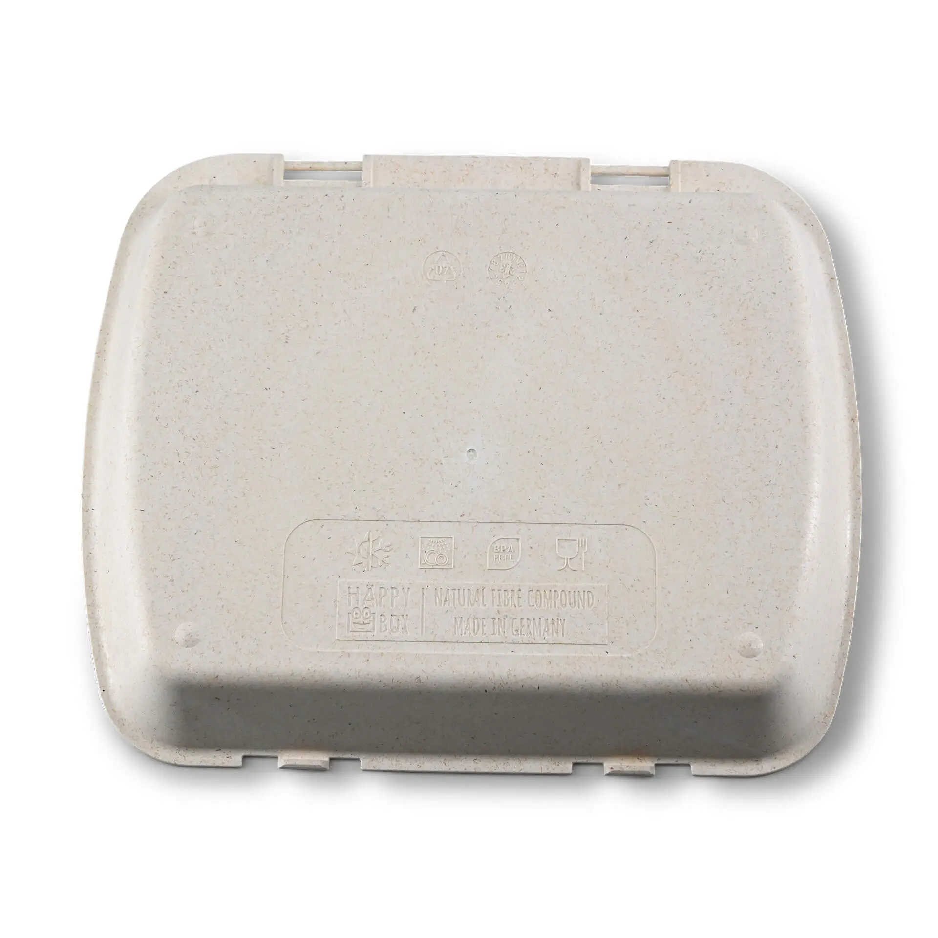 Contenant réutilisable merways Box cajou / blanc crème, 24,5 x 20 x 4,5cm, HP4 dfc008391-mehrweg-menuebehaelter-merways-box-245-x-20-x-45-cm-hp4-cashew-creme-weiss-3