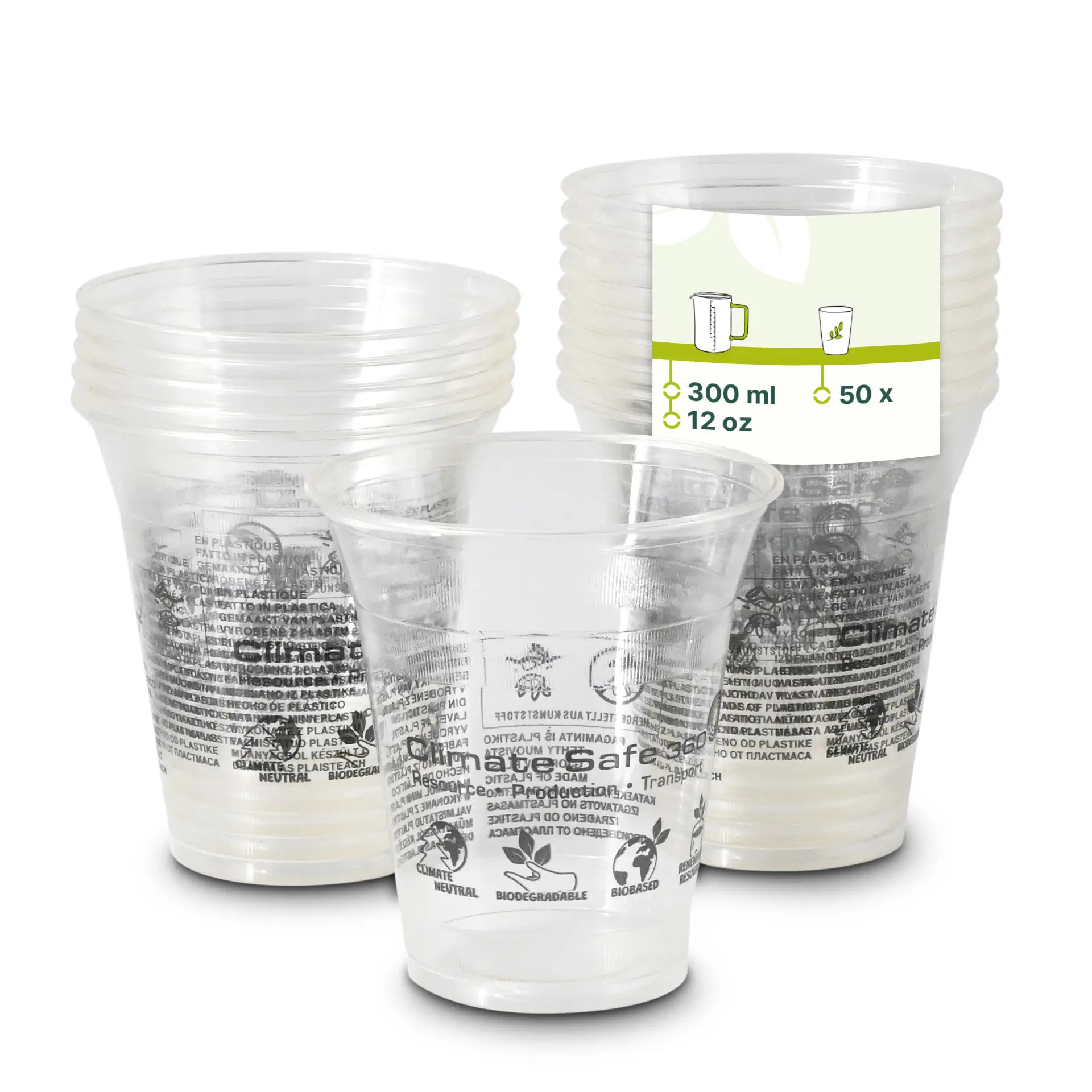 Gobelet à smoothie en PLA, 30 cl / 12 oz, Ø 96 mm dcd000801-smoothie-becher-aus-pla-300-ml-12-oz-96-mm