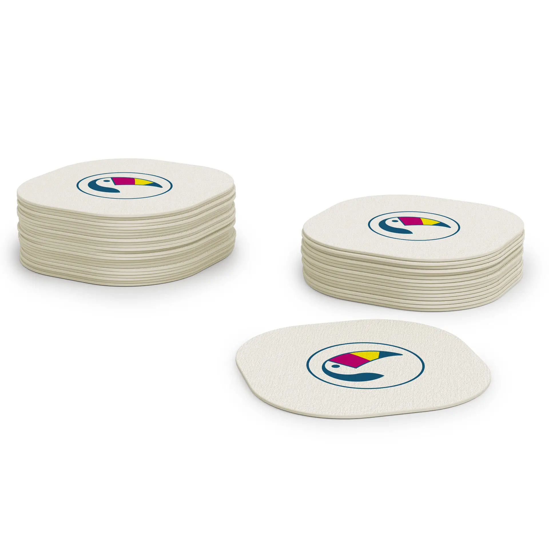 Sous-bock imprimé / dessous de verre, 10 x 10 cm, moderne